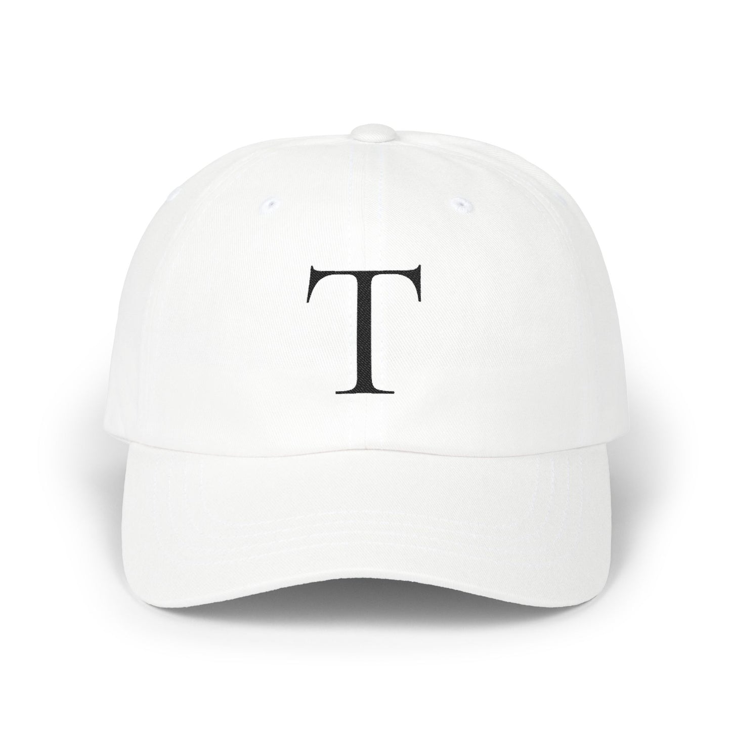 Wear My Story Embroidered Initial Hat - Letter T on the Classic Dad Cap