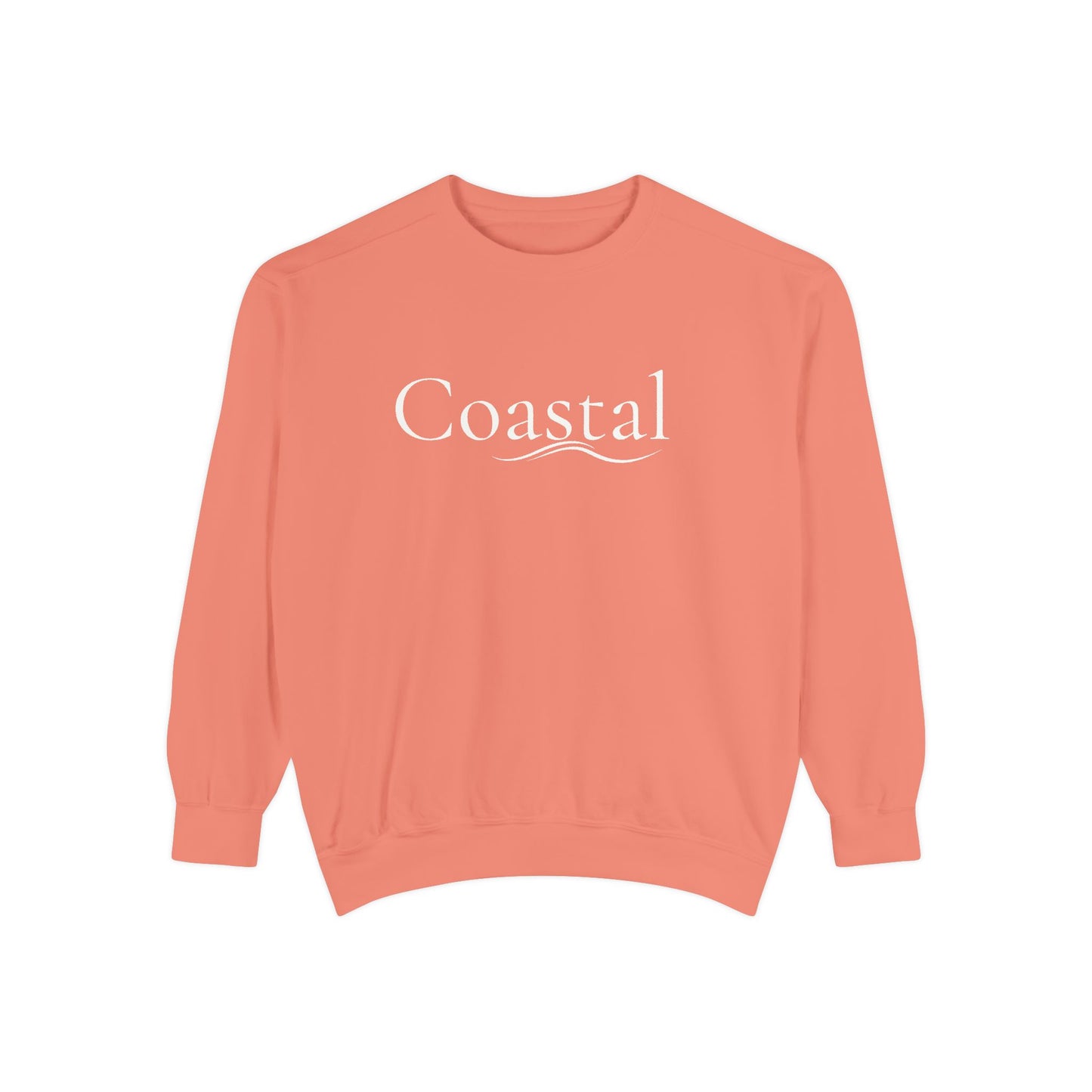 Beach Graphic Sweatshirt — Retro Wave Script Pullover
