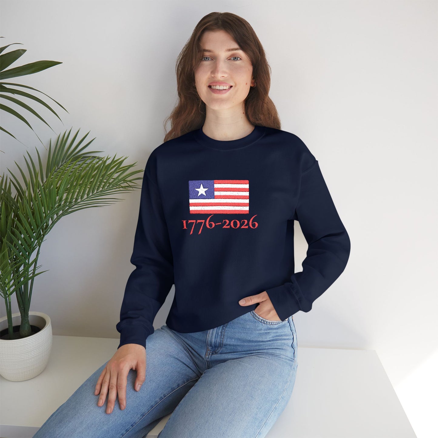 USA  1776–2026 Patriotic Crewneck Sweatshirt