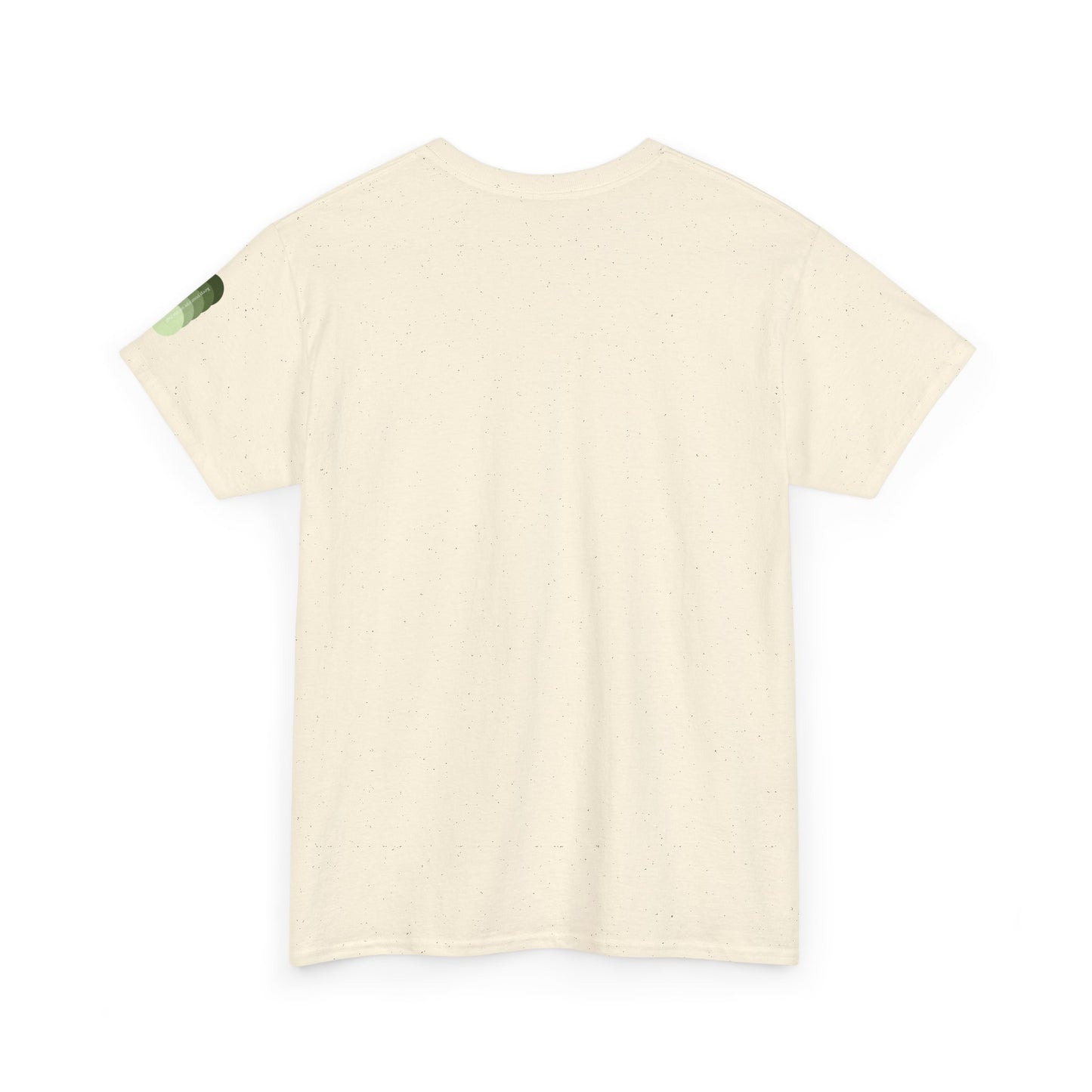 Sea Glass Drift Unisex Heavy Cotton Tee – Abstract Coastal Wave Graphic Shirt | Minimalist Sage Green Aesthetic Tee