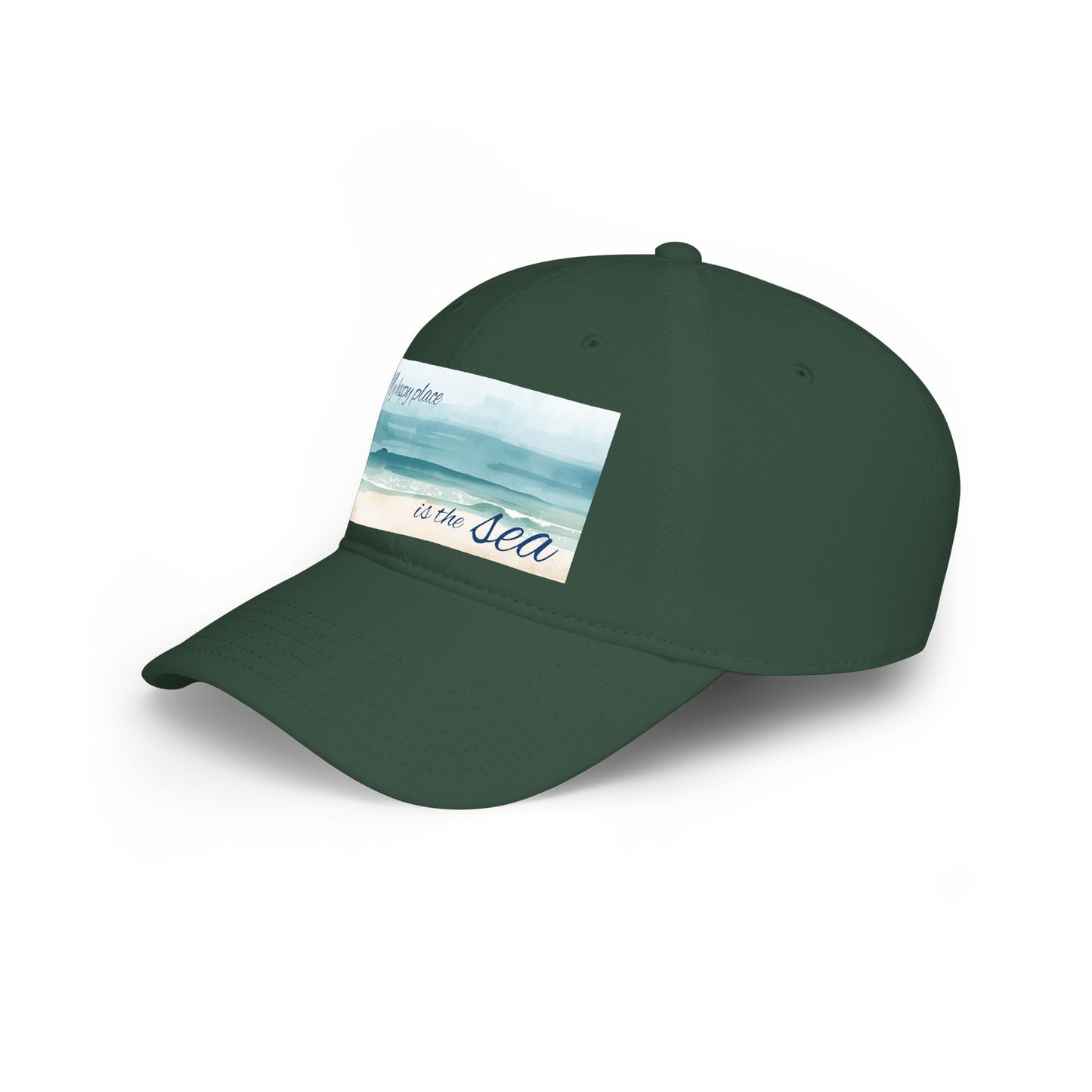 my happy place Is the sea Low Profile Baseball Cap