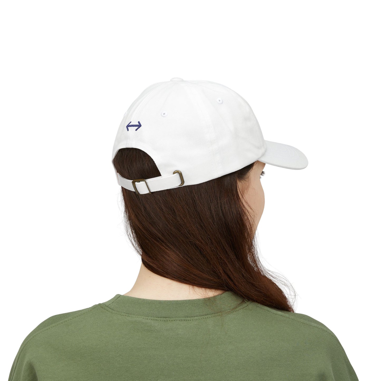 "on the go" Embroidered Dad Hat/Minimal Everyday Baseball Cap