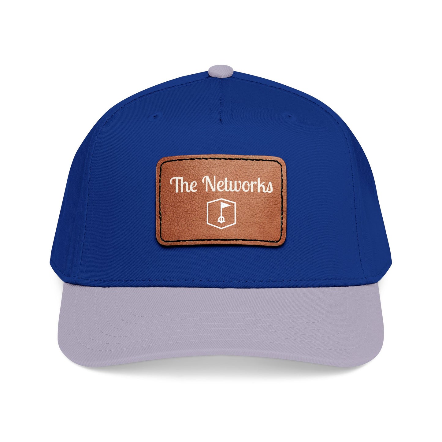 Copy of Mid Profile Baseball Cap with Leather Patch (Rectangle)