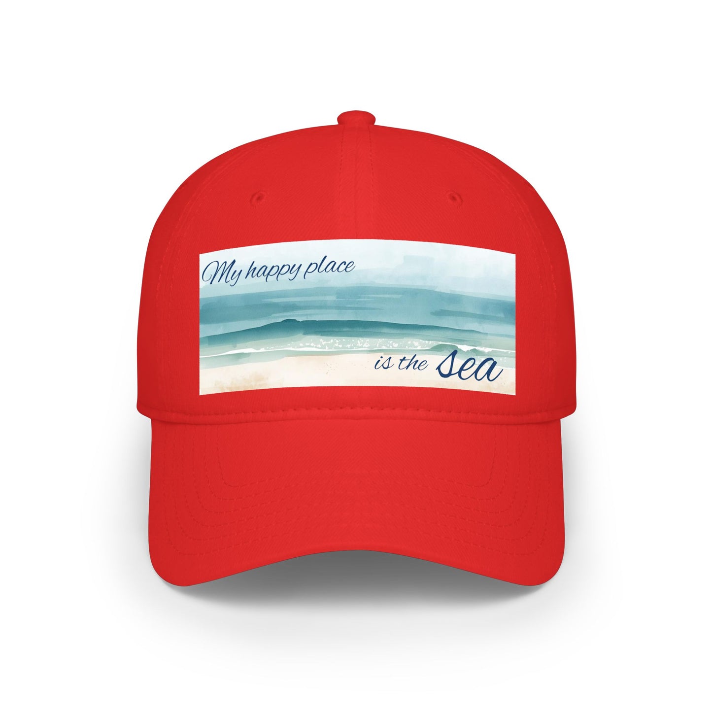 my happy place Is the sea Low Profile Baseball Cap