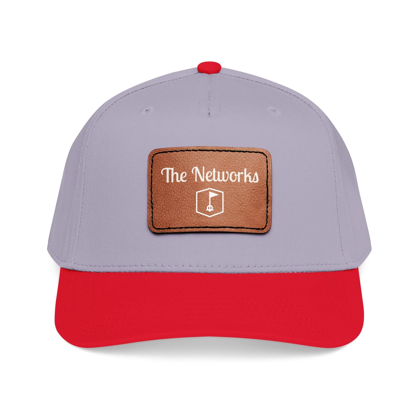 Copy of Mid Profile Baseball Cap with Leather Patch (Rectangle)