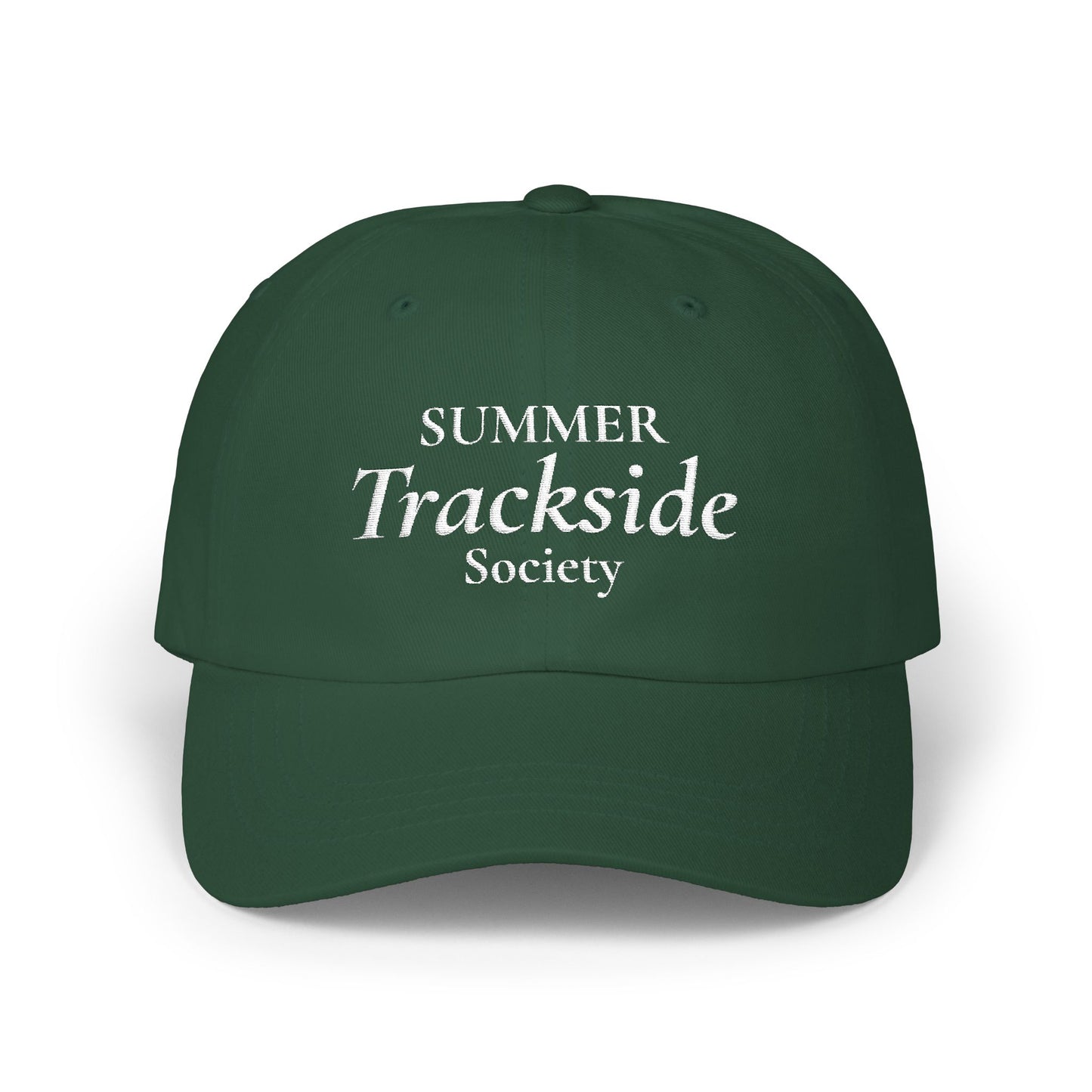 Trackside Society Classic Dad Cap — "Summer Trackside Society" Embroidered Baseball Hat