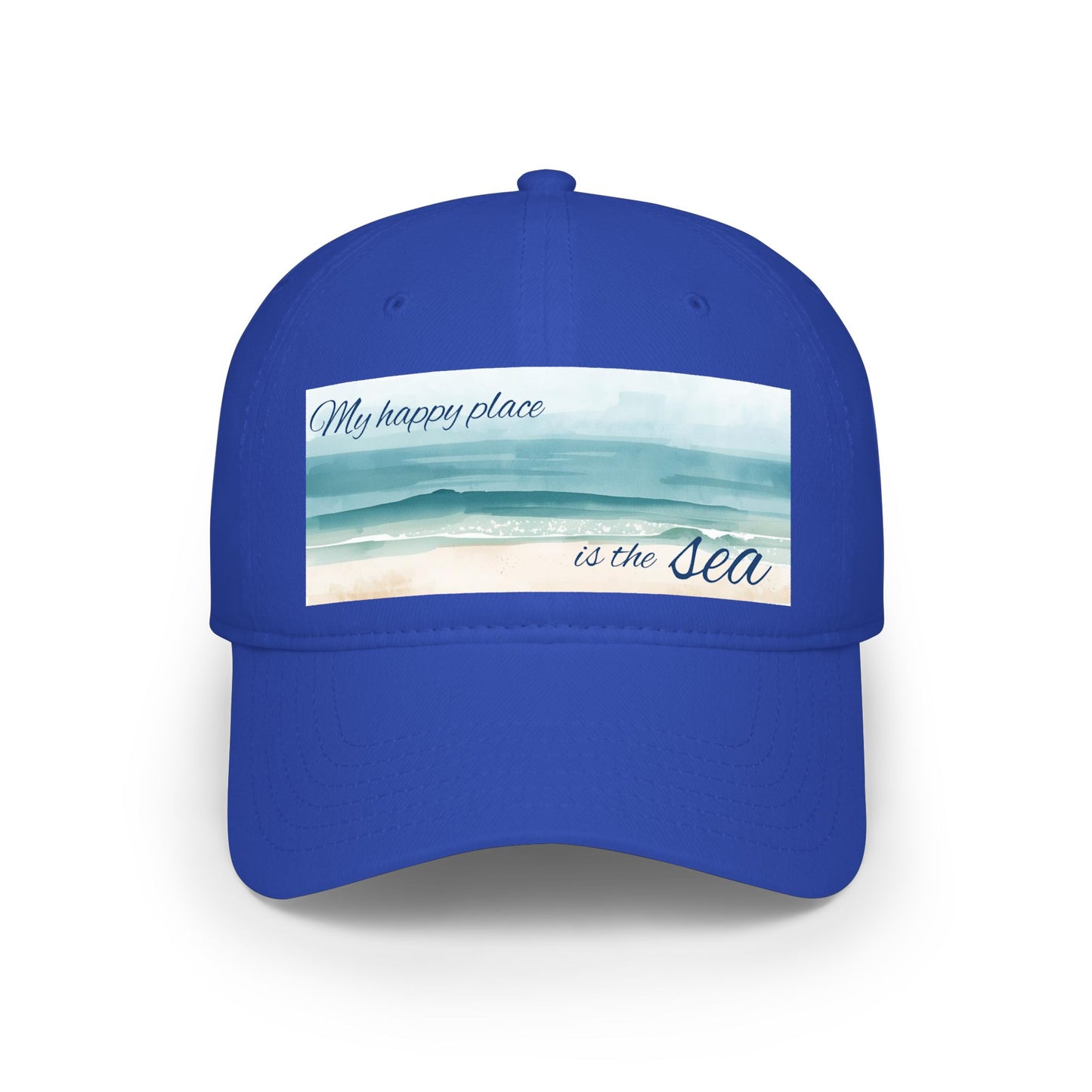 my happy place Is the sea Low Profile Baseball Cap