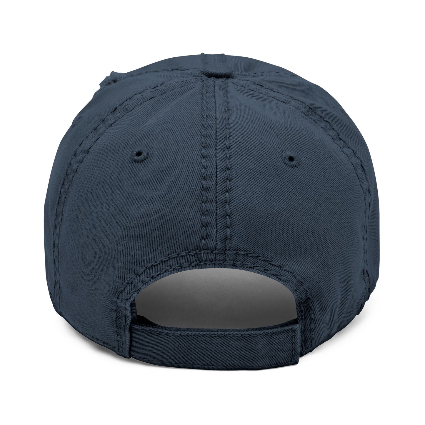 Distressed Embroidered Lobster Dad Hat — Vintage Washed Baseball Cap