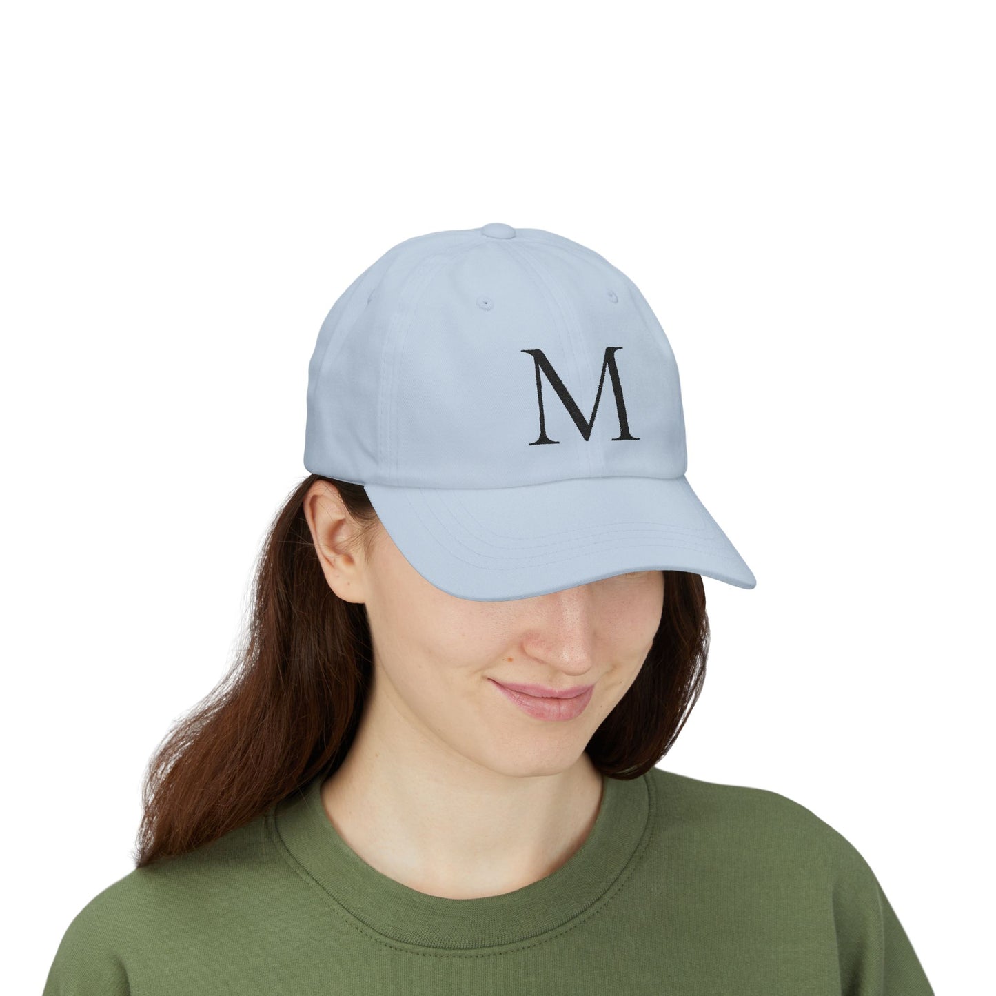 Wear My Story Embroidered Initial Hat - Letter M on the Classic Dad Cap