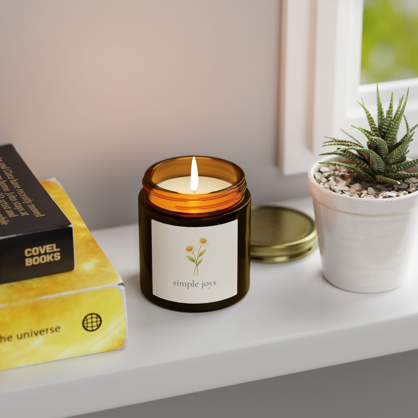 Simple Joys Coconut Apricot Scented Candle (4oz )