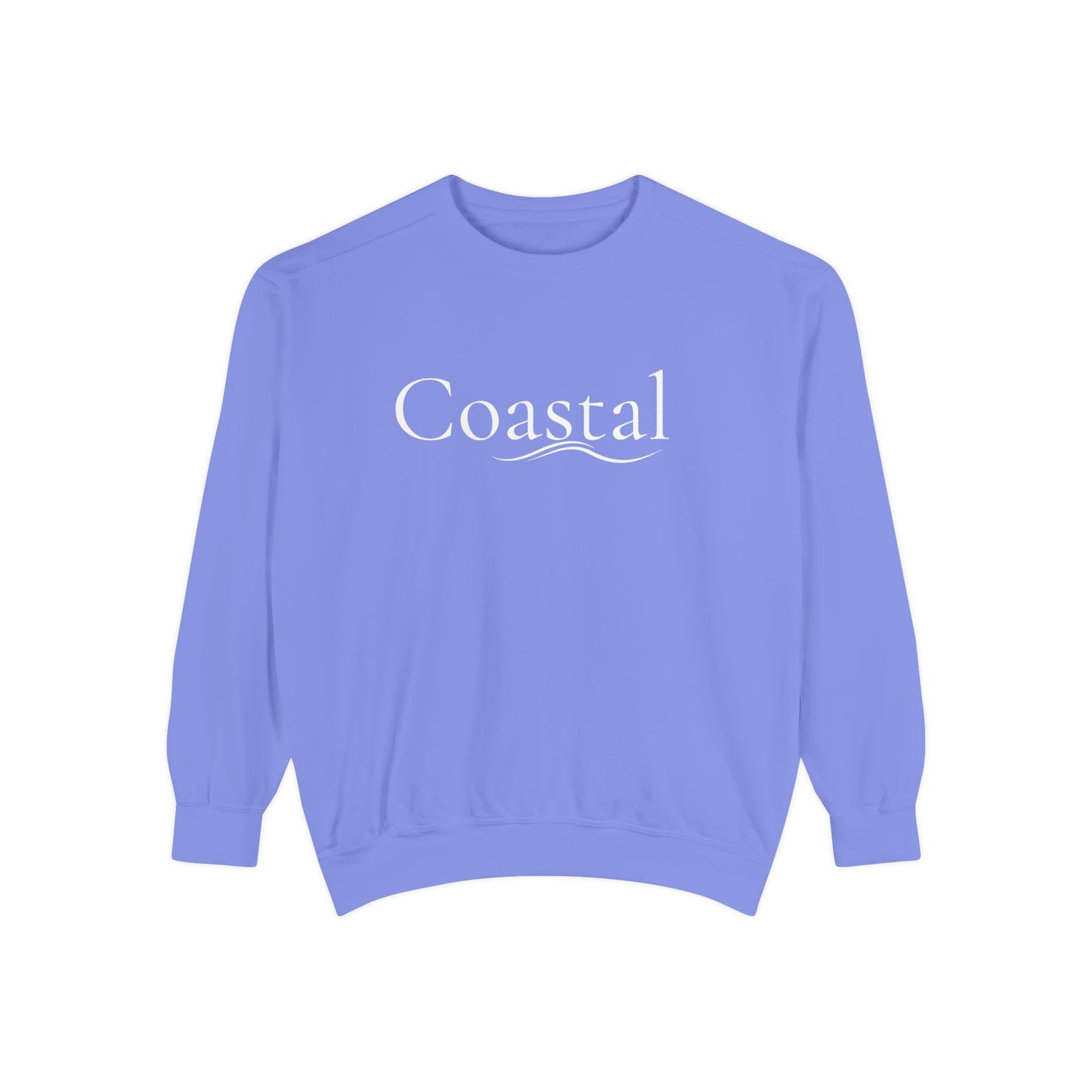 Beach Graphic Sweatshirt — Retro Wave Script Pullover