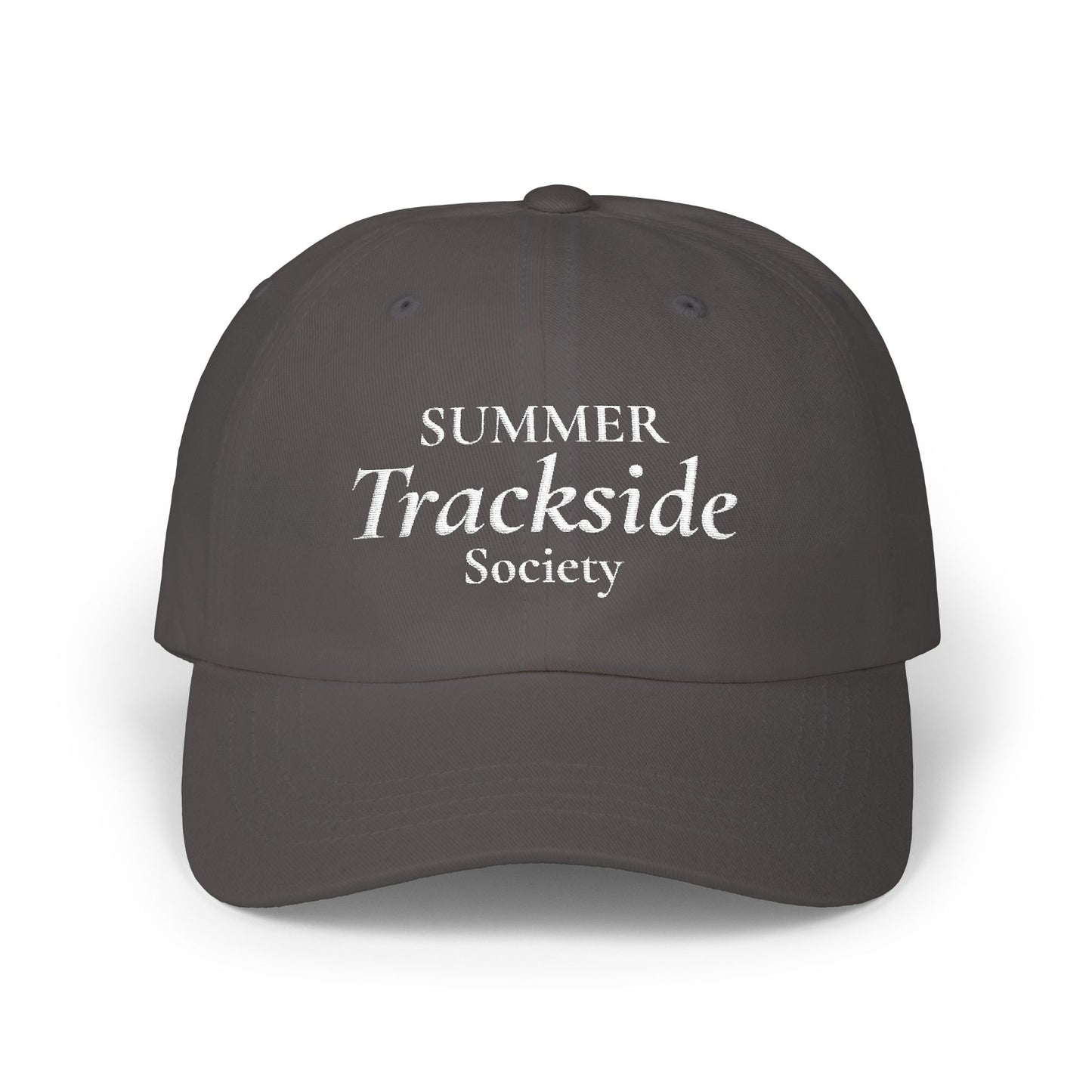 Trackside Society Classic Dad Cap — "Summer Trackside Society" Embroidered Baseball Hat