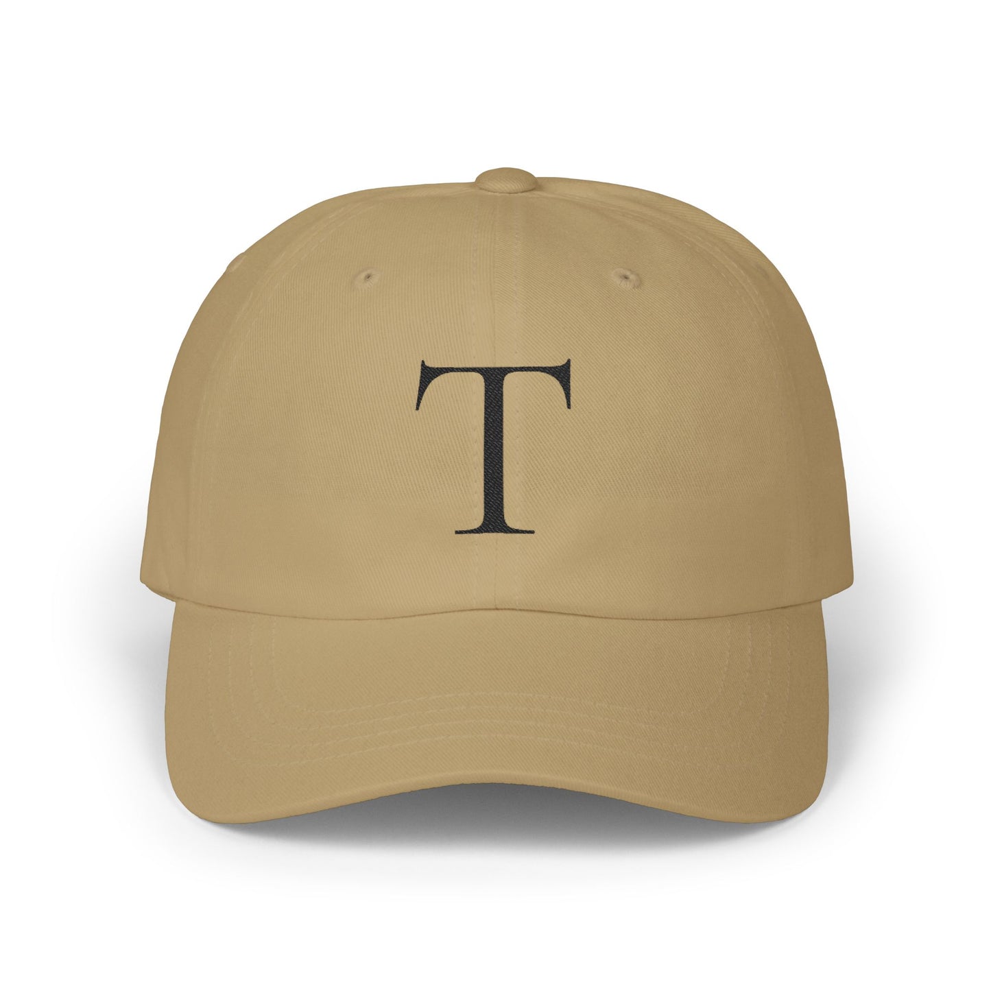 Wear My Story Embroidered Initial Hat - Letter T on the Classic Dad Cap