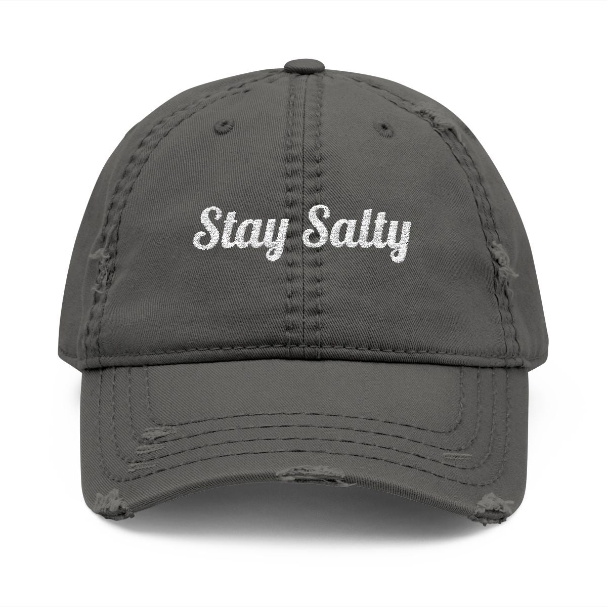 Personalized Embroidered Distressed Dad Hat | Custom Text Vintage Cap | Your Story Your Way | Beach Town, Name or Phrase Hat | Up to 15 Characters