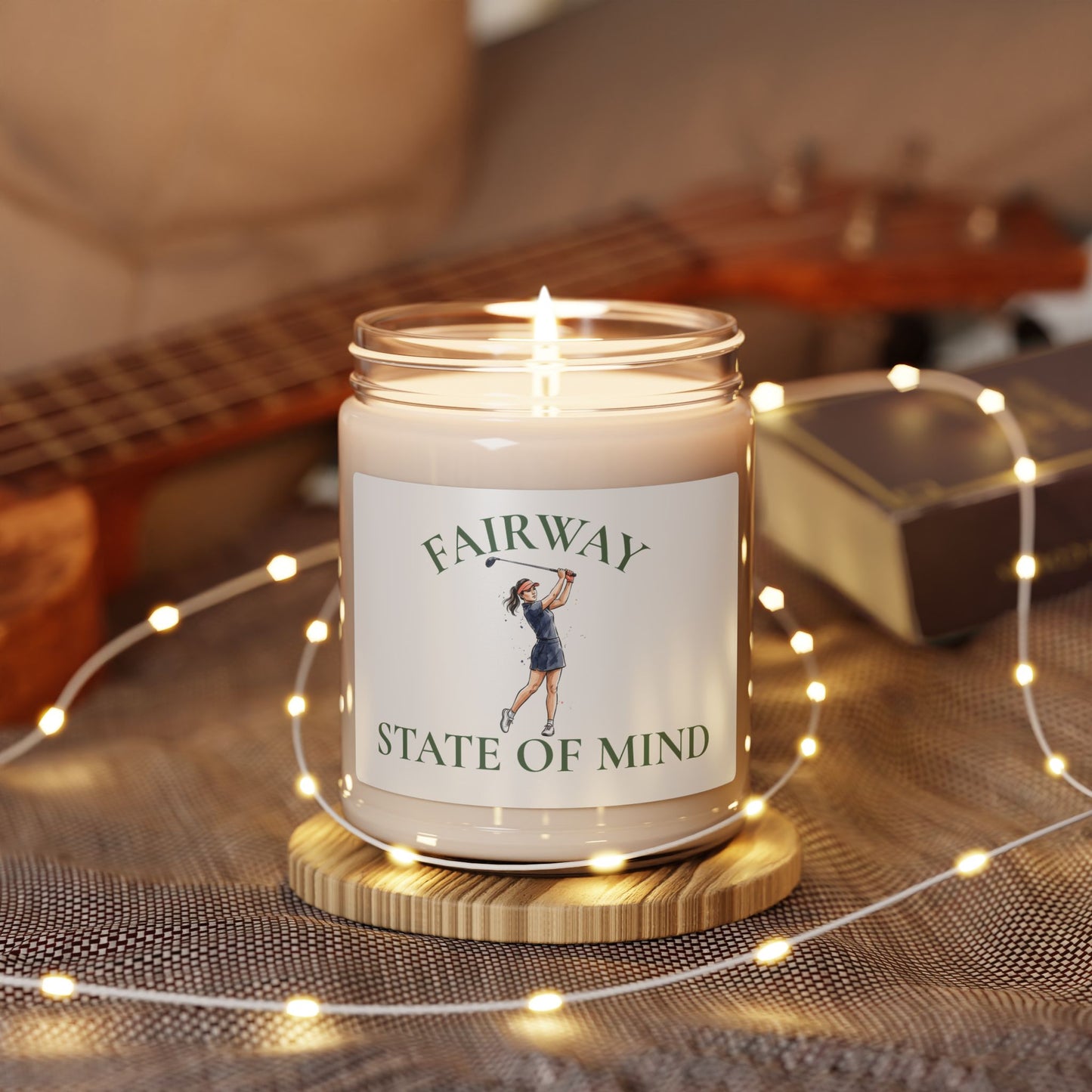 Fairway State of Mind Scented Soy Candle | Golf Candle Gift | Elegant Golfer Candle Decor