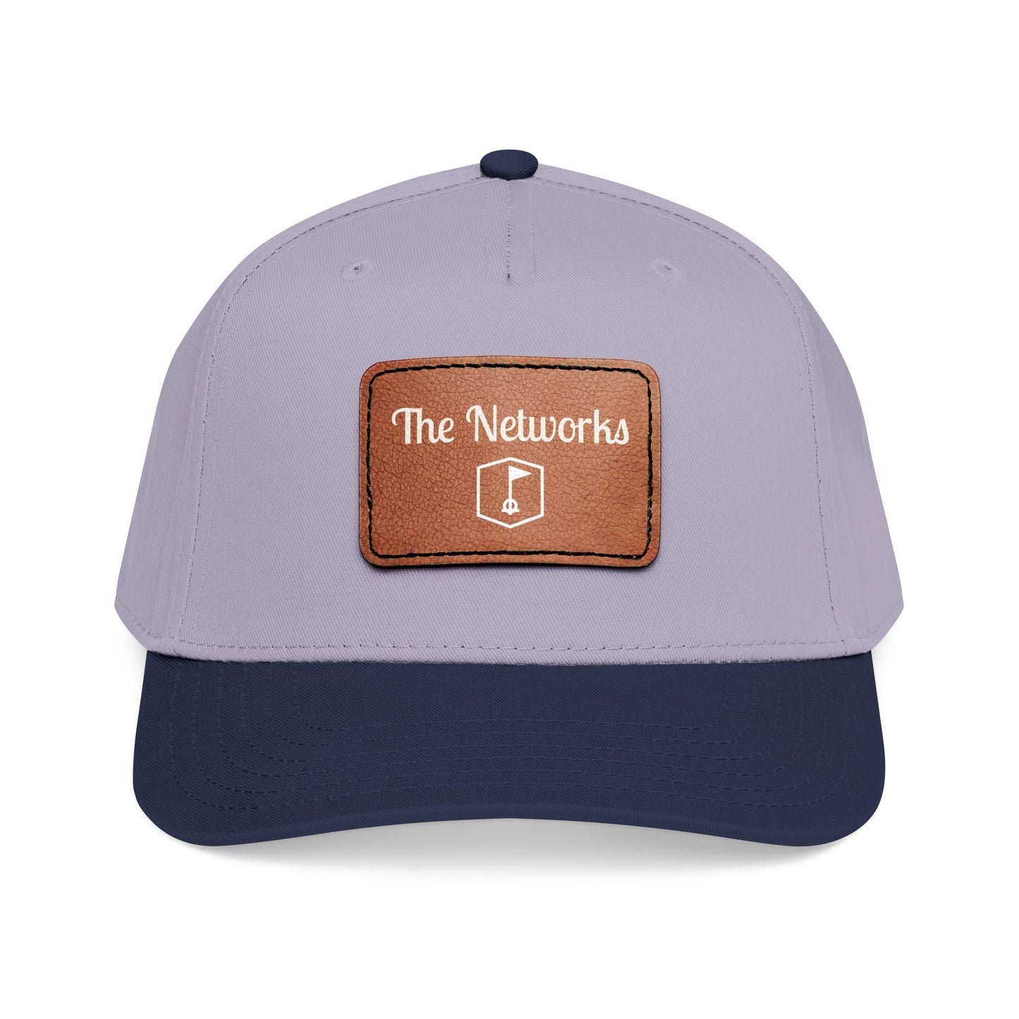 Copy of Mid Profile Baseball Cap with Leather Patch (Rectangle)