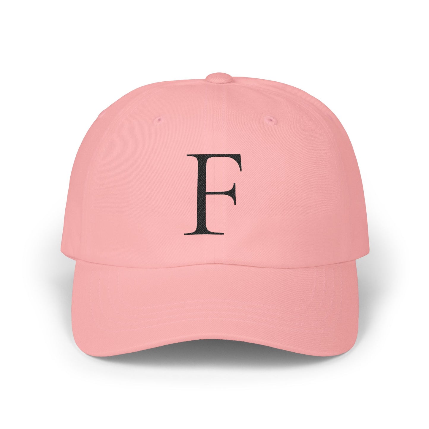 Wear My Story Embroidered Initial Hat - Letter F on the Classic Dad Cap