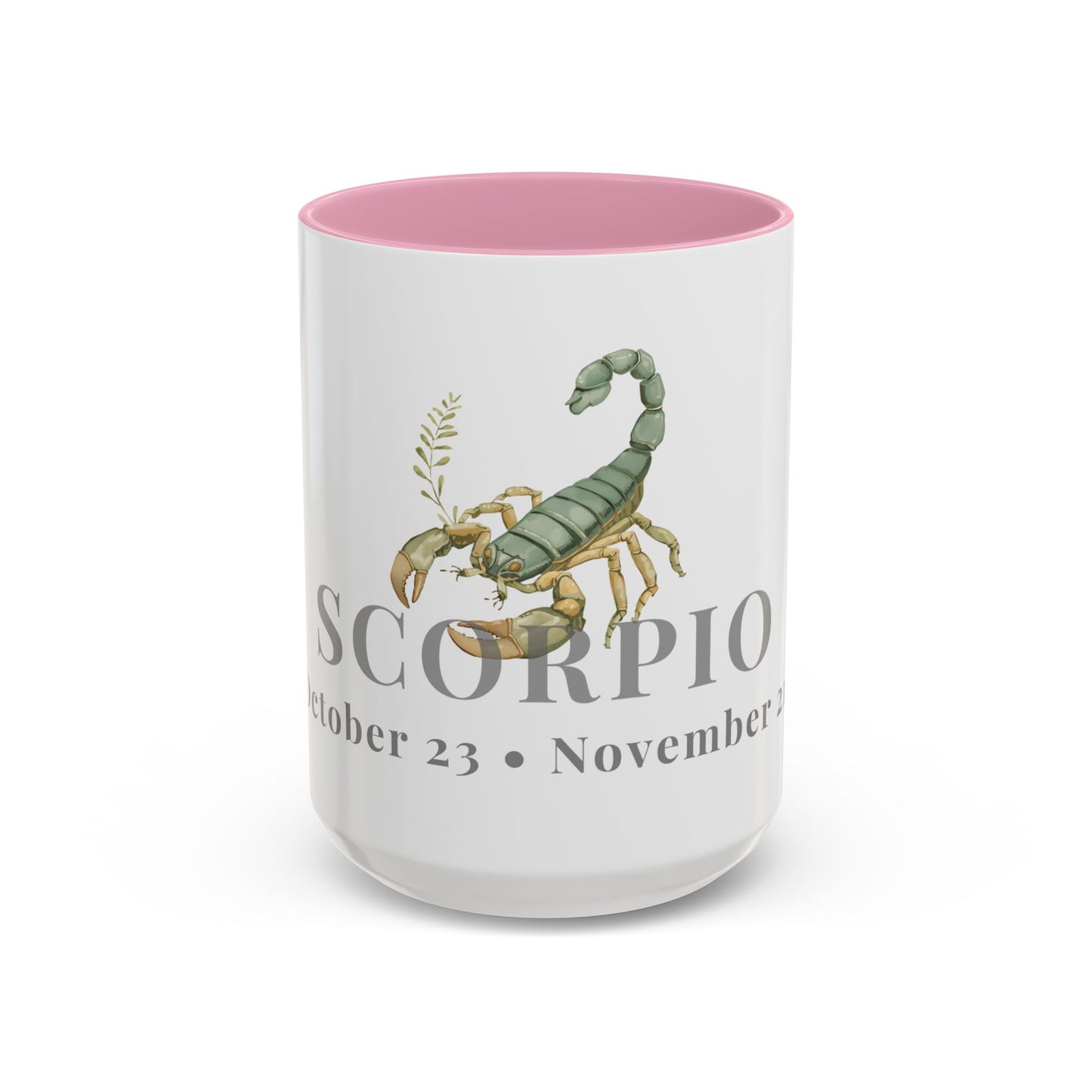 Scorpio Zodiac Mug - October 23 - November 21 Astrology Coffee Cup - Scorpion Zodiac Sign Mug - 15 oz.