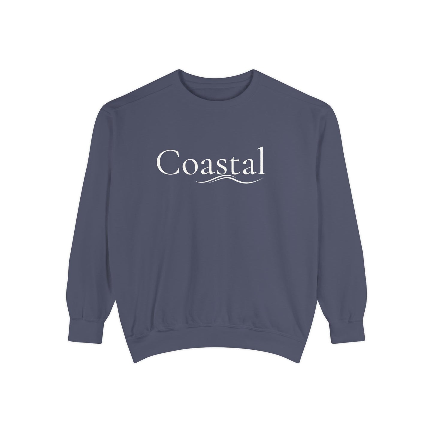 Beach Graphic Sweatshirt — Retro Wave Script Pullover
