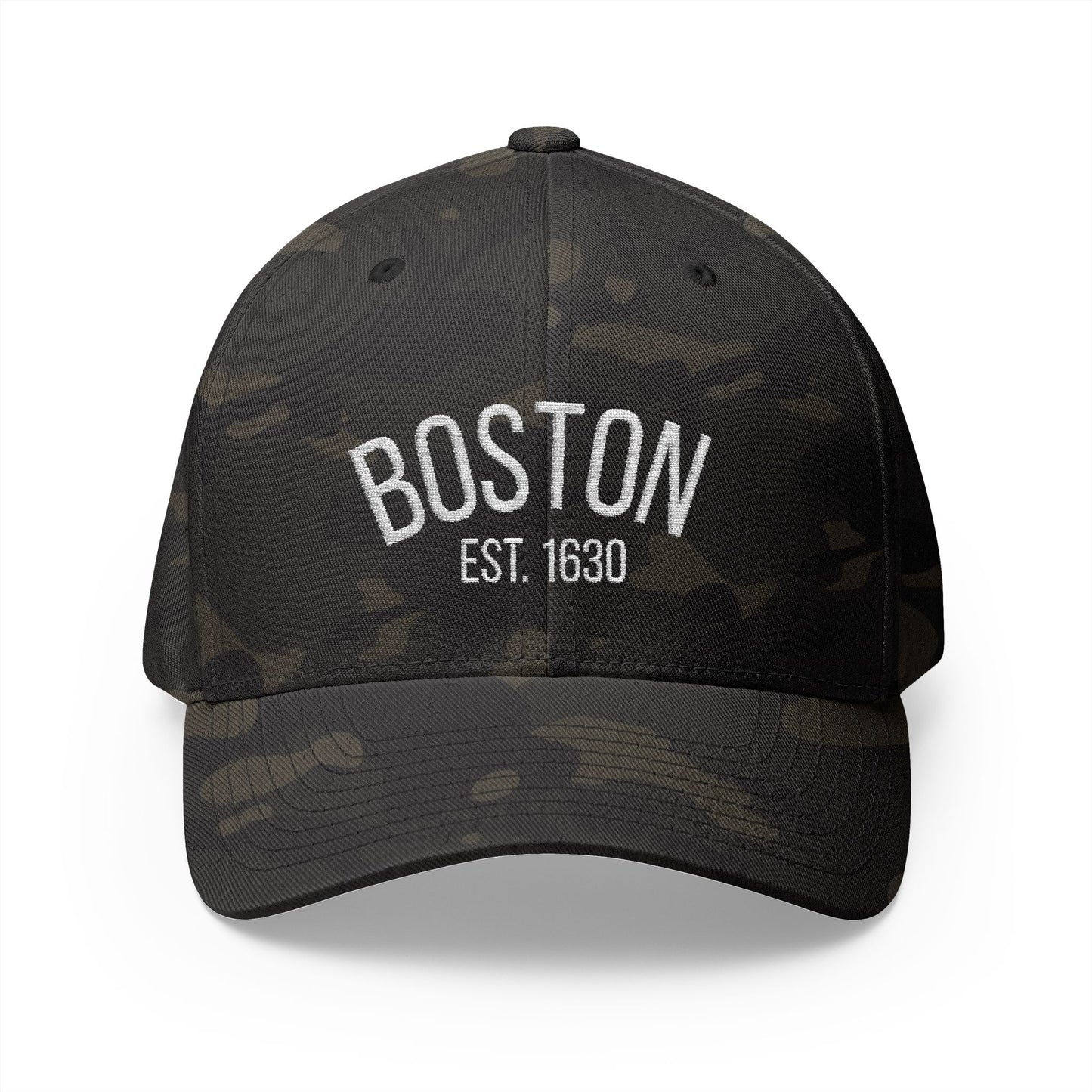 Boston Embroidered Closed-Back Cap, Stylish Baseball Hat, Gift for Sports Fans, Summer Accessory, Casual Outfit