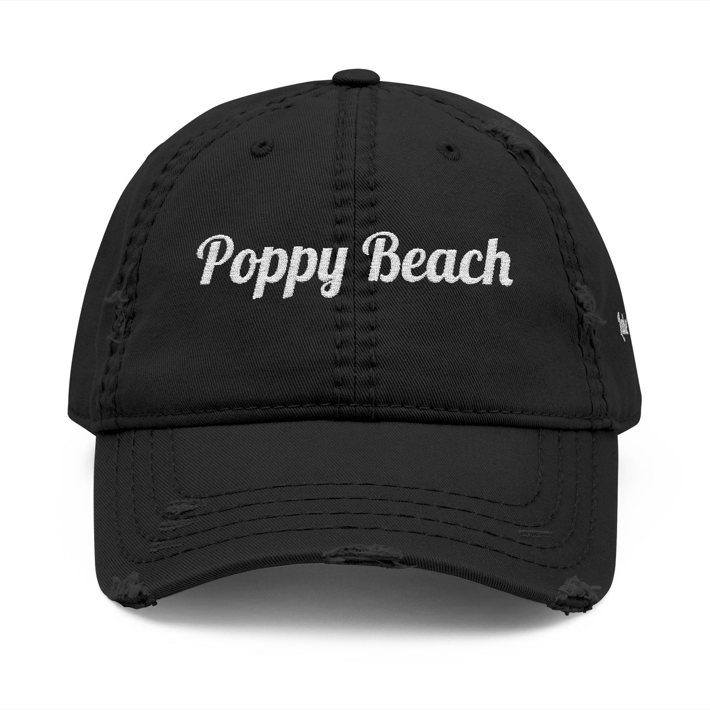 Personalized Coastal Distressed Cap/ Custom Coastal Embroidered Hat/Vintage Dad Hat