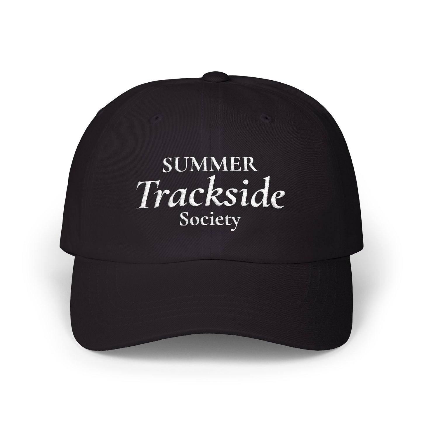 Trackside Society Classic Dad Cap — "Summer Trackside Society" Embroidered Baseball Hat