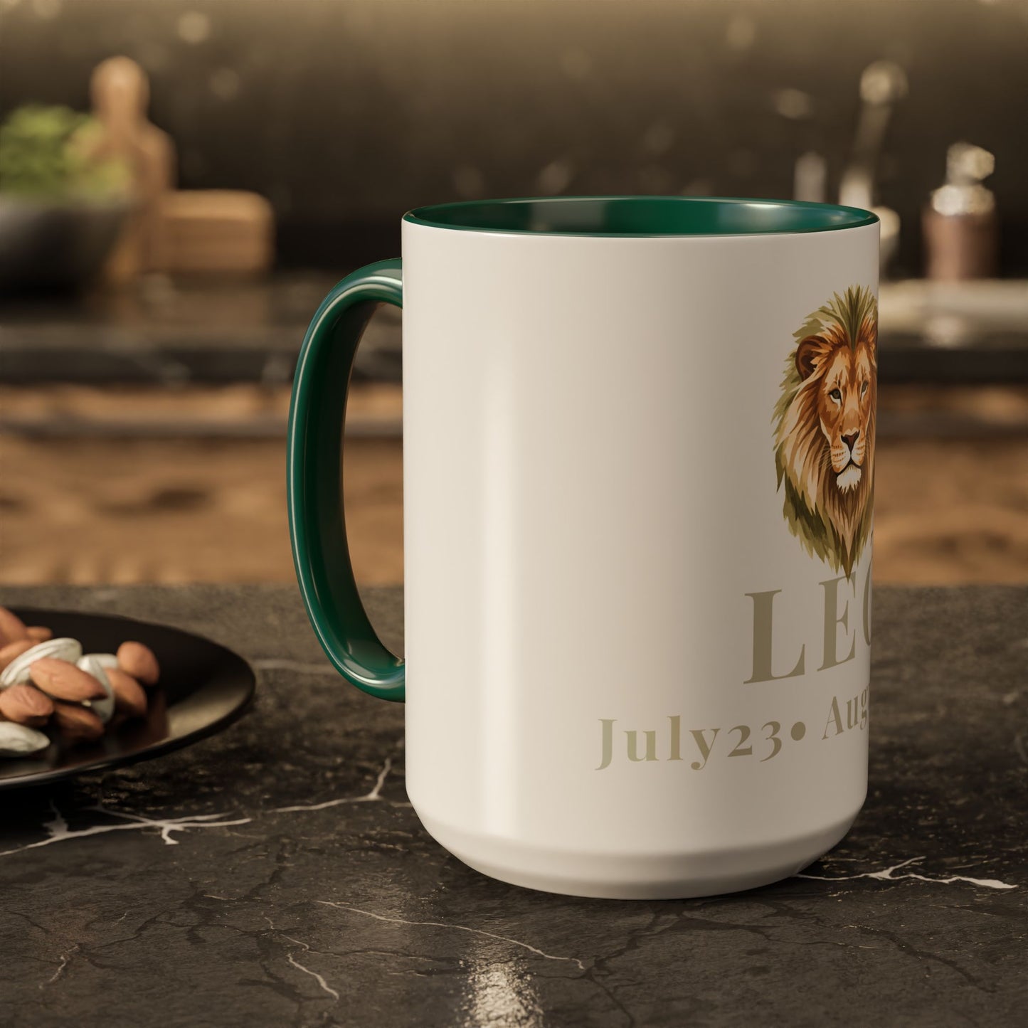 Leo Zodiac Mug - July 23 - August 22 Astrology Coffee Cup - Lion Zodiac Sign Mug - 15 oz.