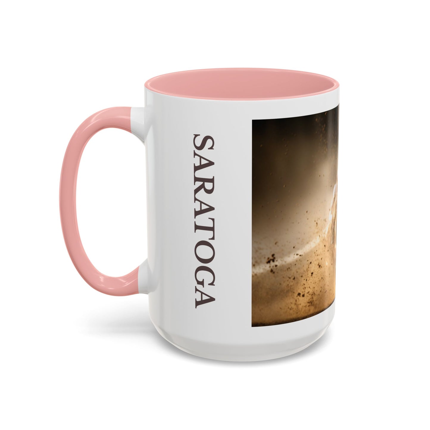 Horse-Inspired Saratoga Coffee Mug, Equestrian Town-Inspired Accent Coffee Mug, 15oz