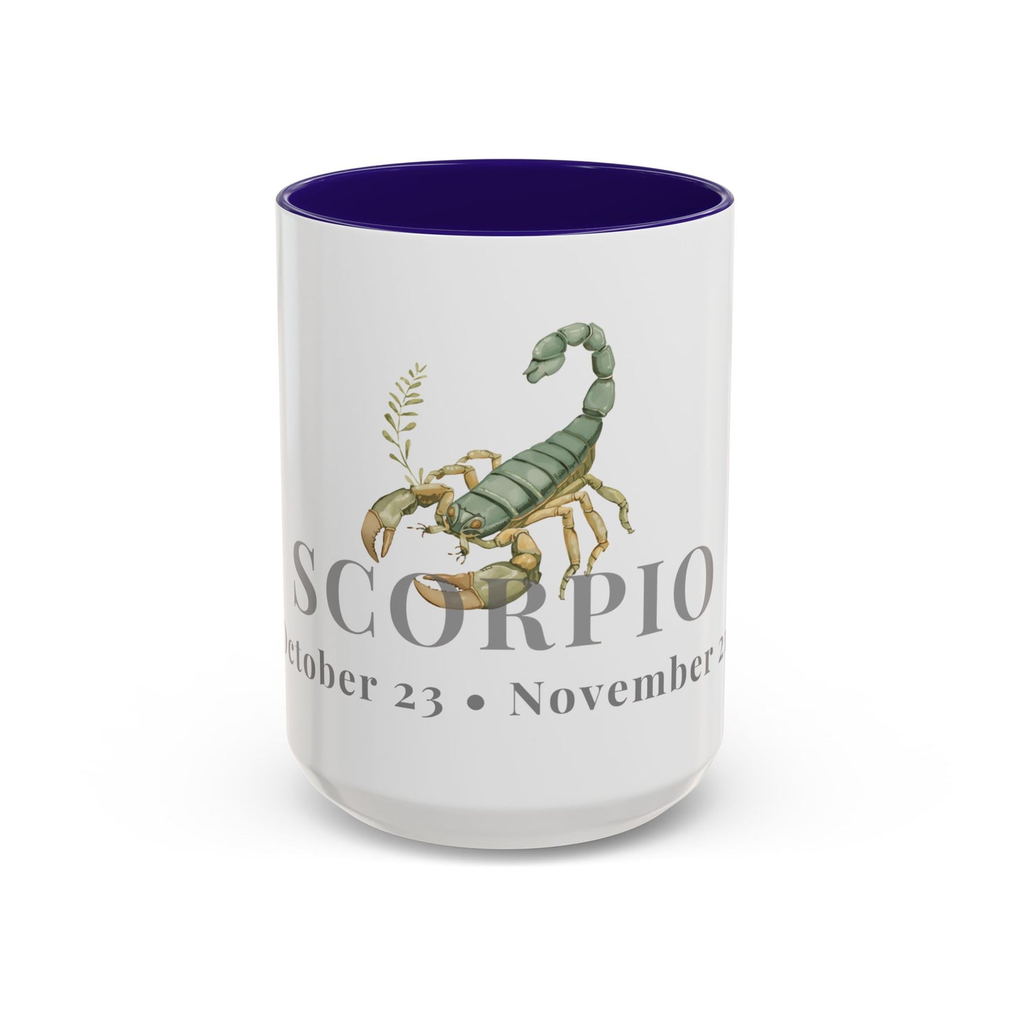 Scorpio Zodiac Mug - October 23 - November 21 Astrology Coffee Cup - Scorpion Zodiac Sign Mug - 15 oz.
