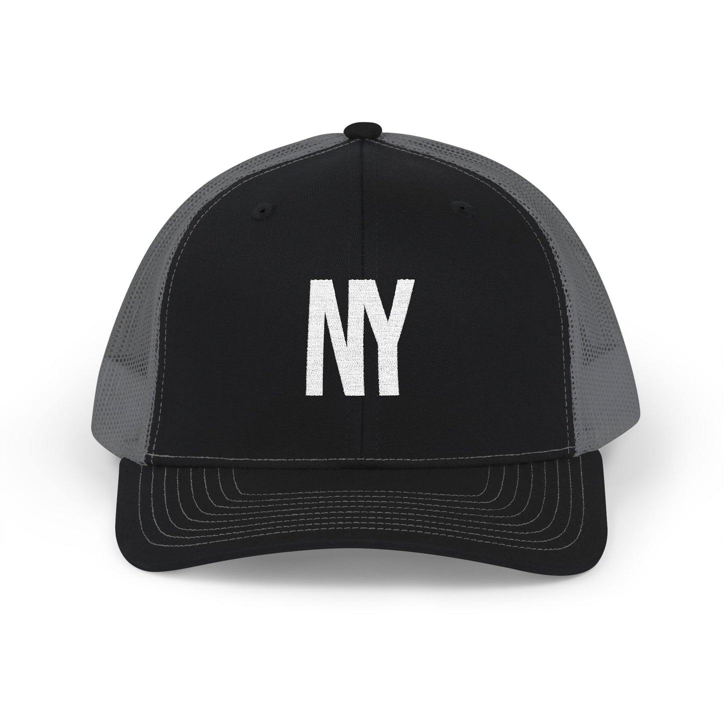 New York NY Embroidered Monogram Snapback Trucker Cap - Heritage Places Collection
