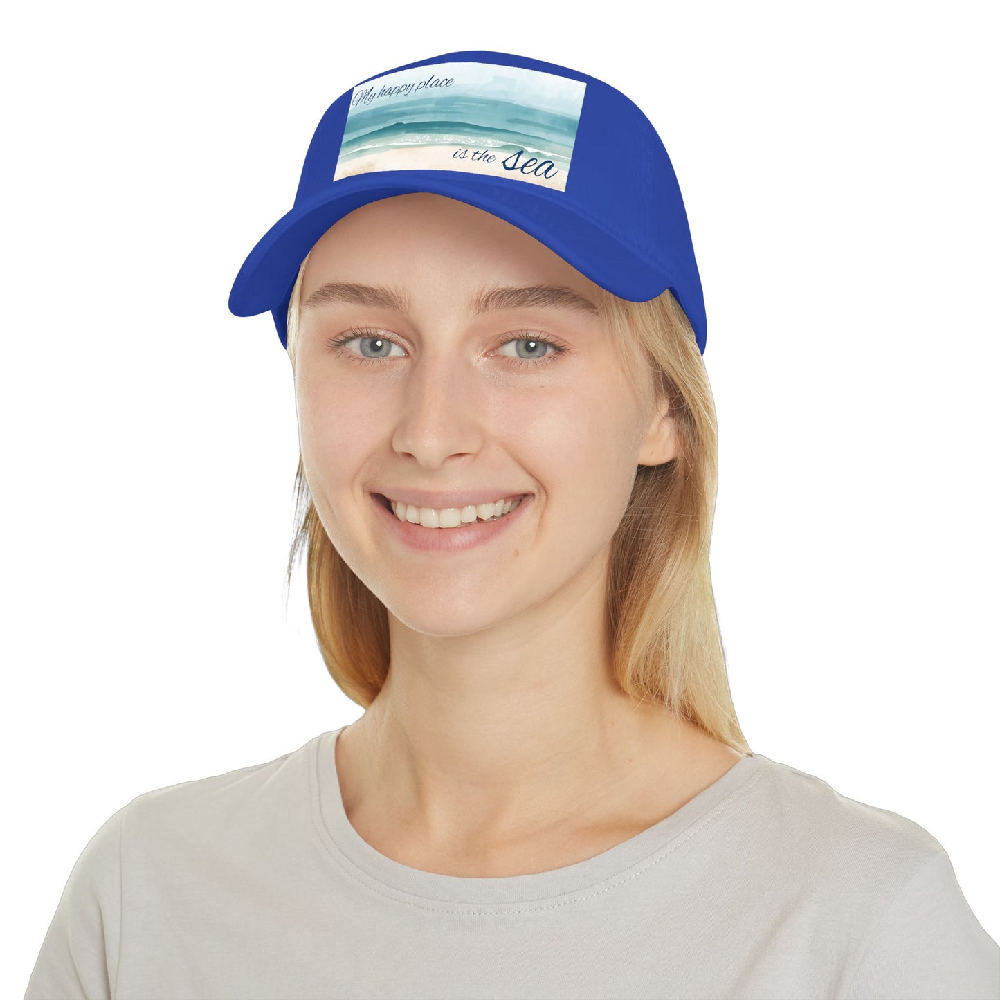 my happy place Is the sea Low Profile Baseball Cap
