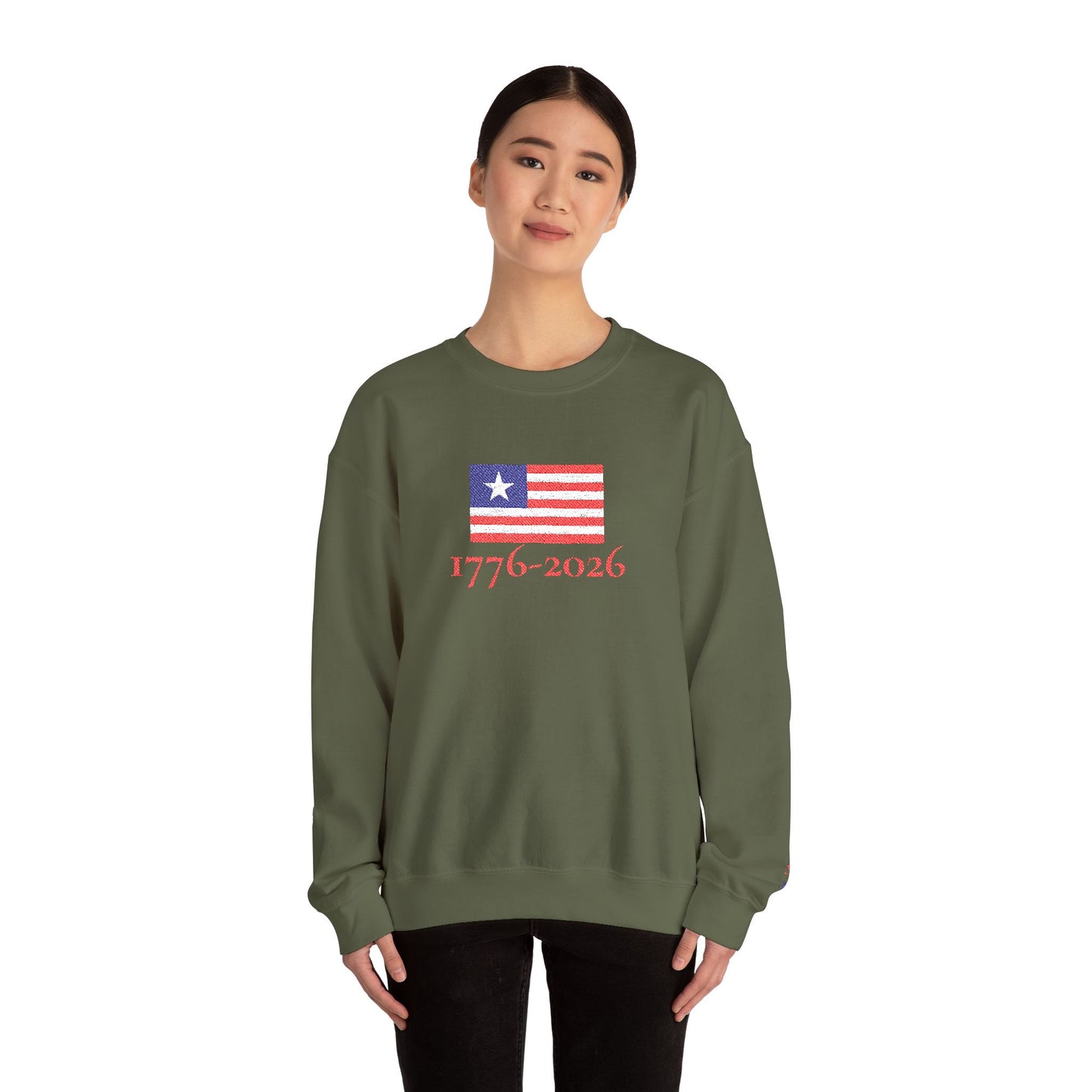 USA  1776–2026 Patriotic Crewneck Sweatshirt