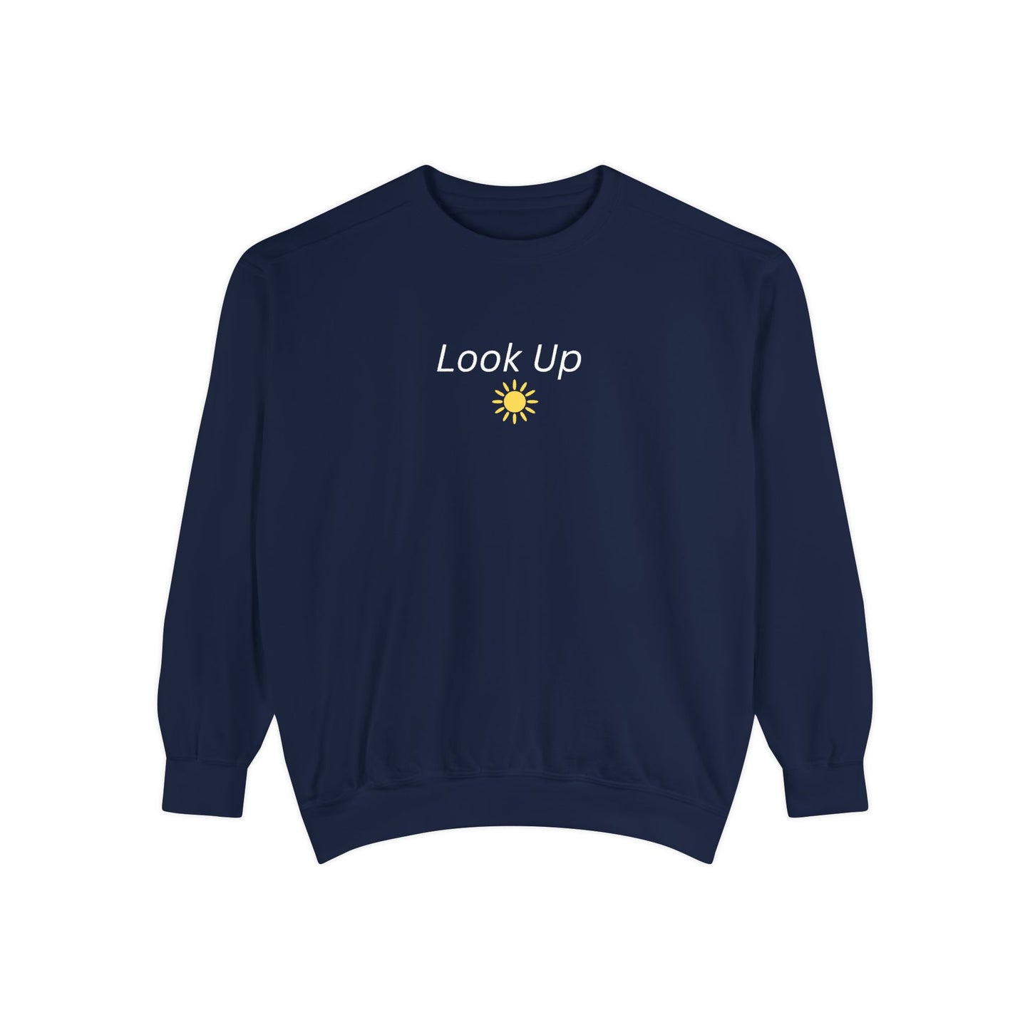 Look Up Sweatshirt- Minimal Sun Crewneck