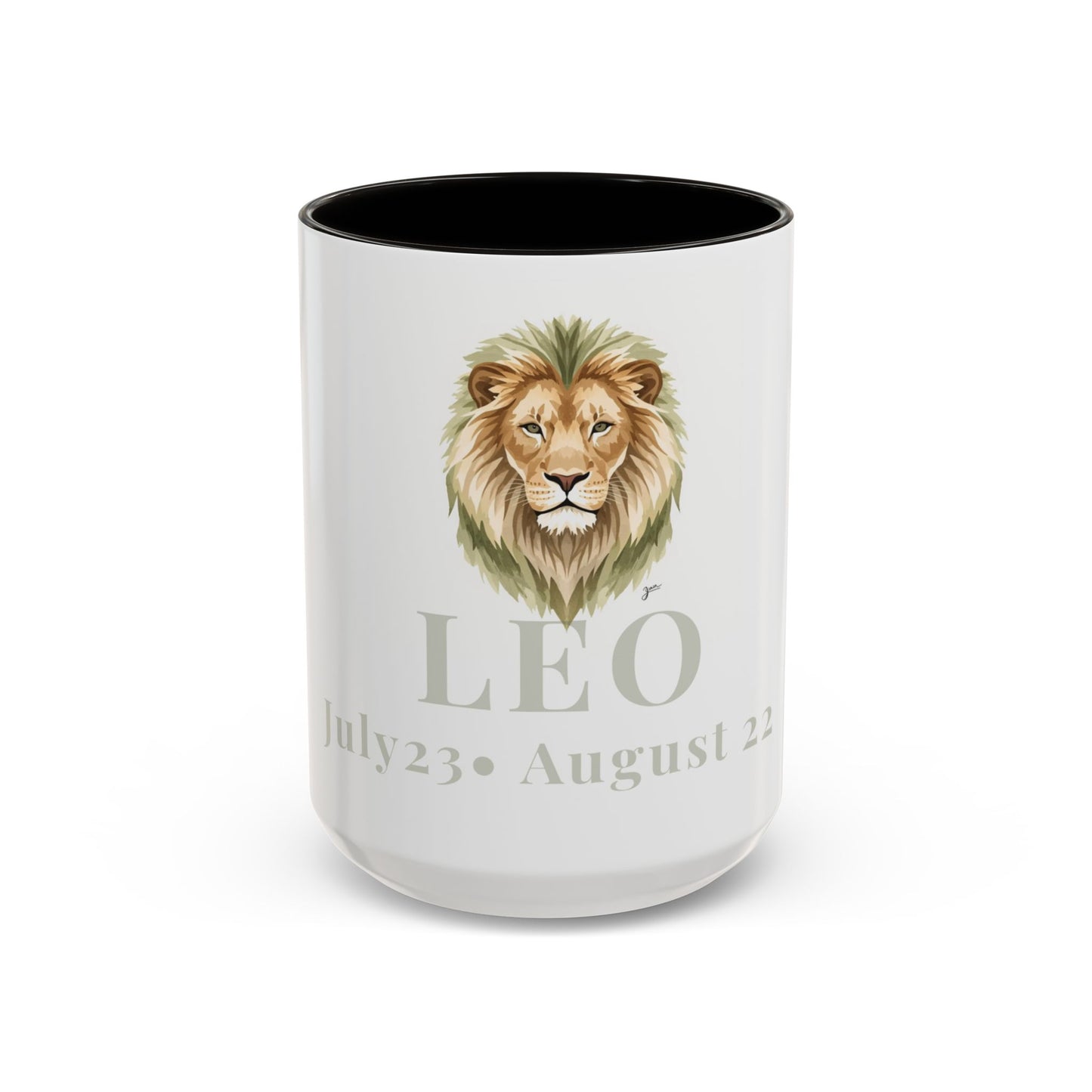 Leo Zodiac Mug - July 23 - August 22 Astrology Coffee Cup - Lion Zodiac Sign Mug - 15 oz.