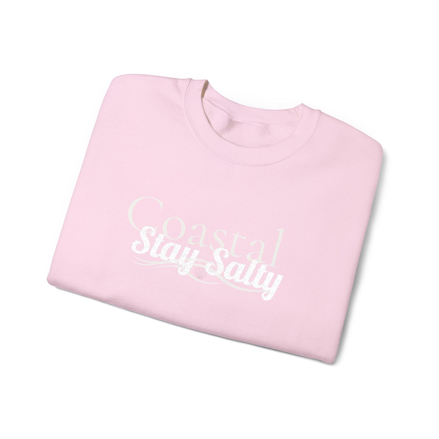 Personalize Embroidered crewneck Sweatshirt — Use your own words on front and left sleeve