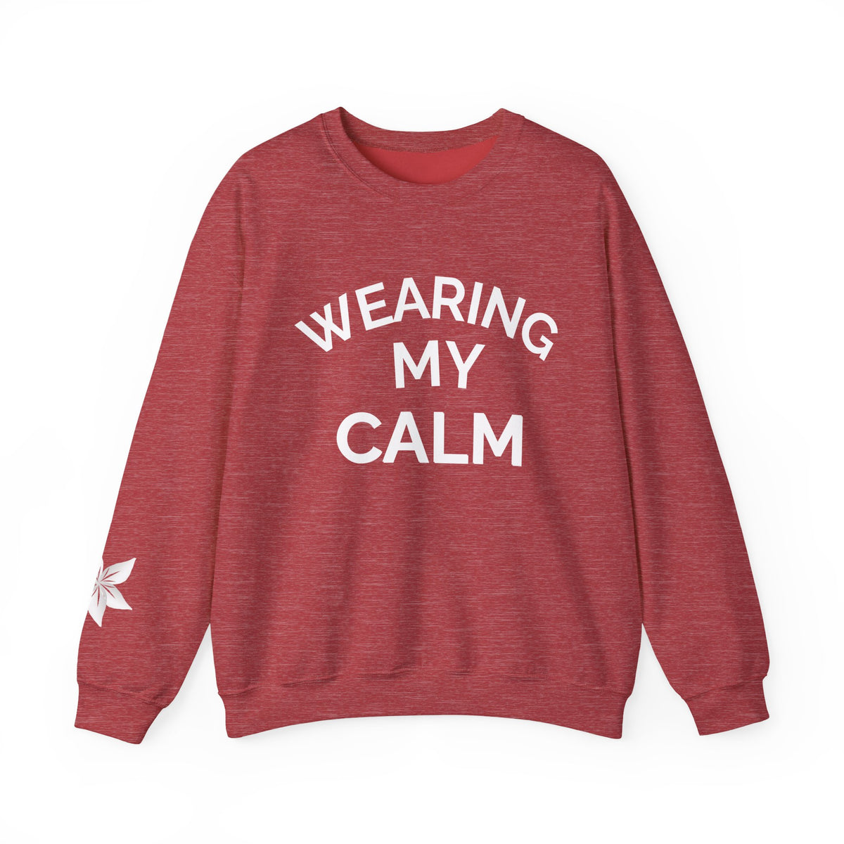 Wearing My Calm Crewneck Sweatshirt, Cozy Unisex Sweatshirt, Relaxed Fit Apparel, Gift for Mindfulness Lovers, Everyday Comfort Wear, [...]