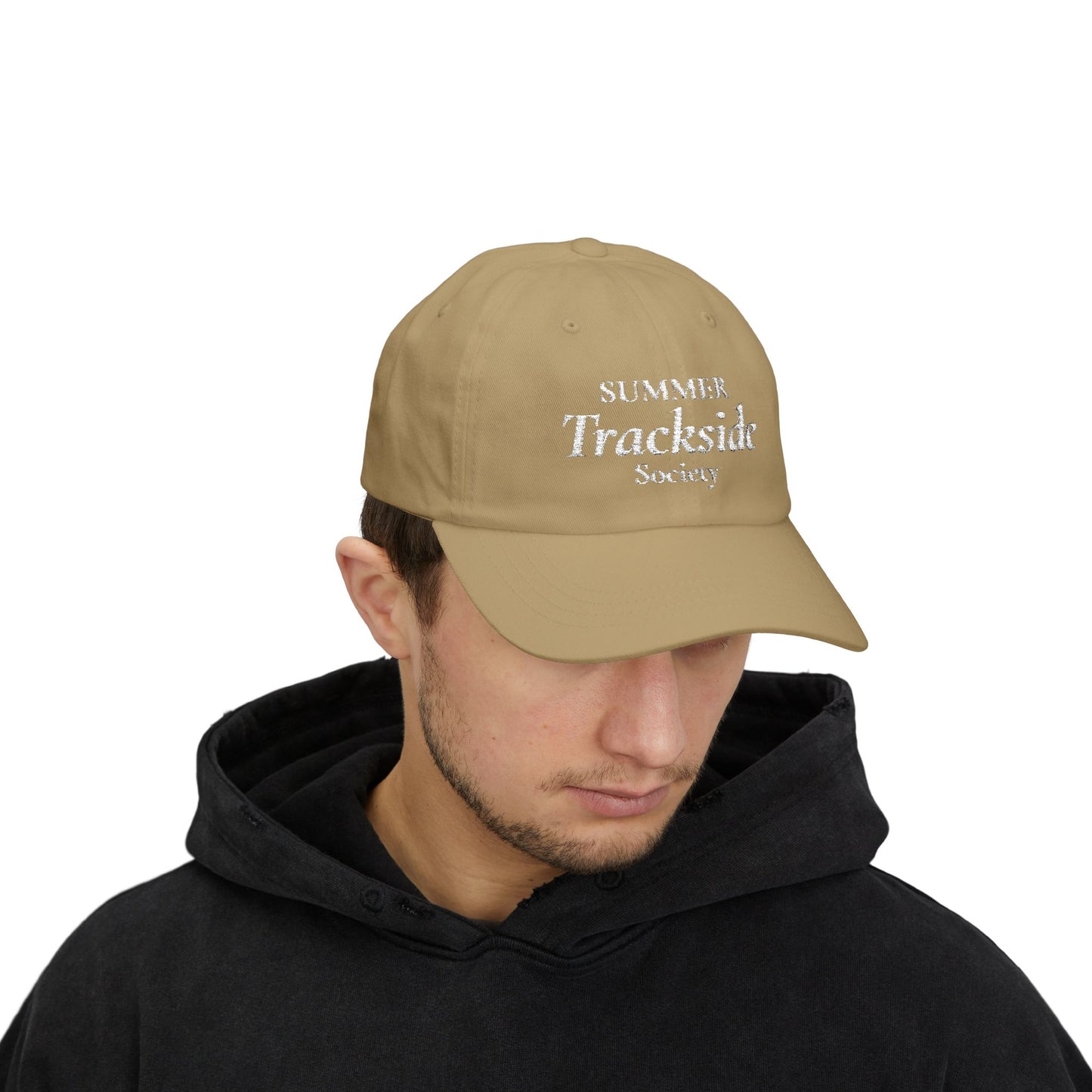 Trackside Society Classic Dad Cap — "Summer Trackside Society" Embroidered Baseball Hat