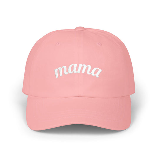 Mama Script embroidered baseball Cap - # 1 back detail