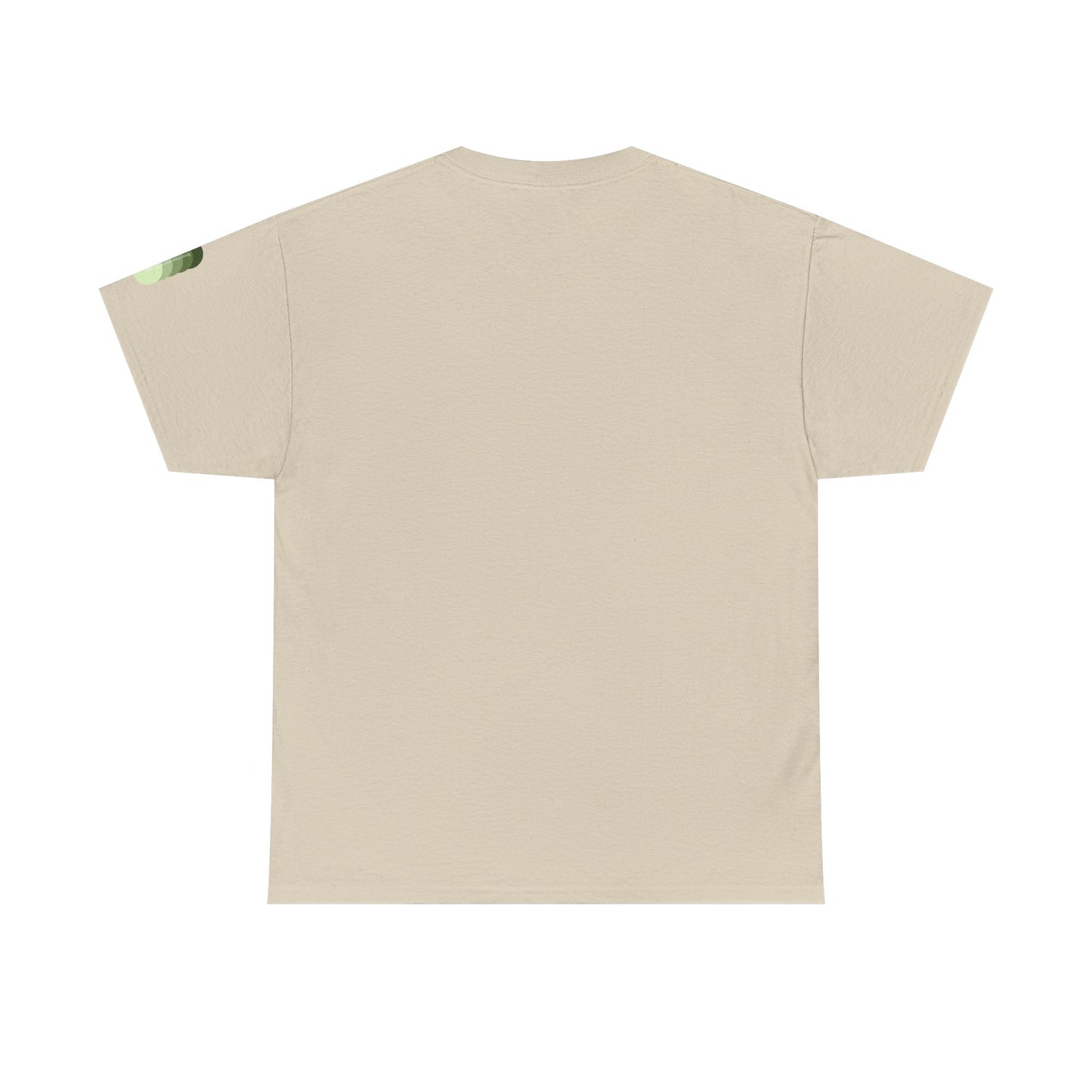 Sea Glass Drift Unisex Heavy Cotton Tee – Abstract Coastal Wave Graphic Shirt | Minimalist Sage Green Aesthetic Tee