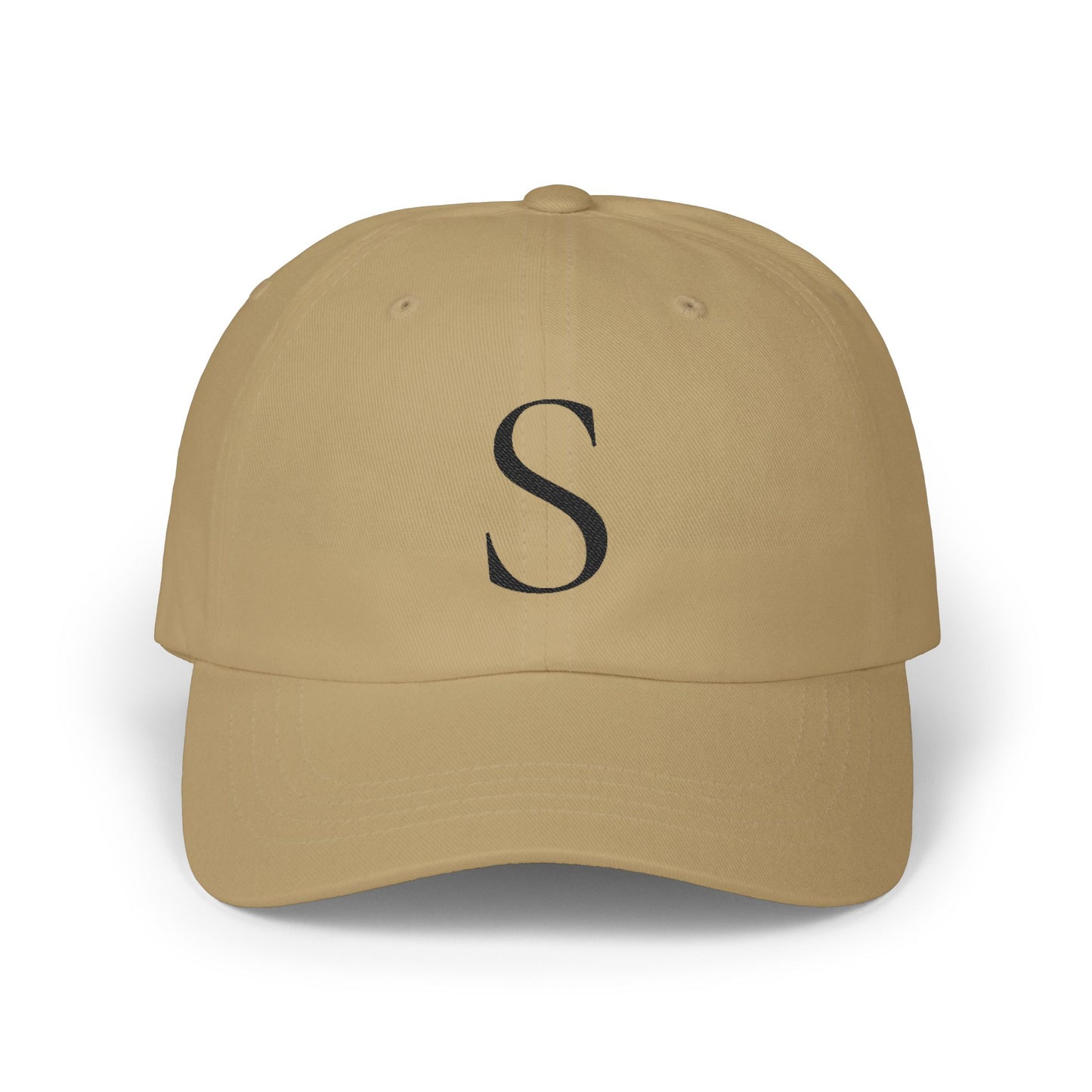 Wear My Story Embroidered Initial Hat - Letter S on the Classic Dad Cap