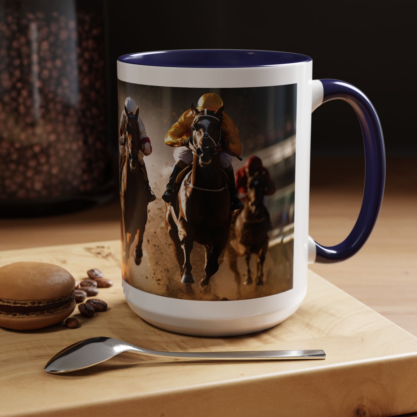 Horse-Inspired Saratoga Coffee Mug, Equestrian Town-Inspired Accent Coffee Mug, 15oz