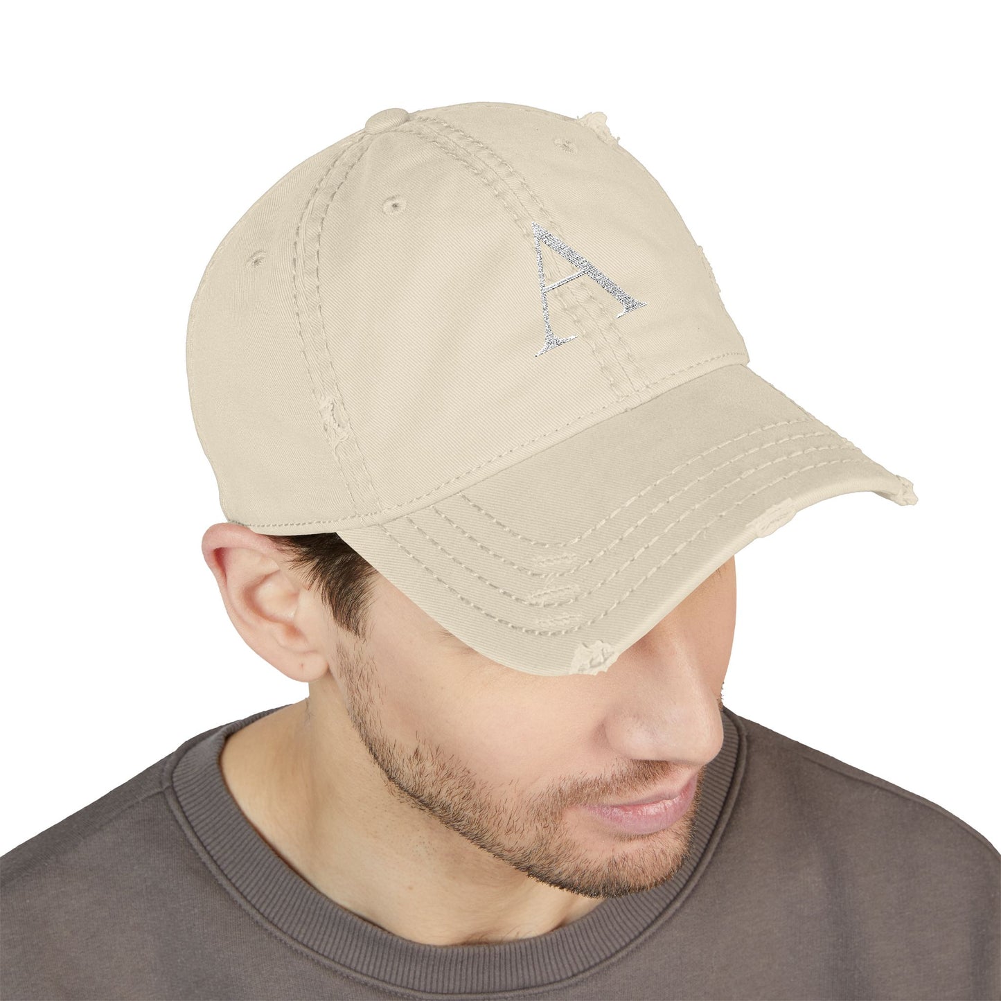 Custom Initial Embroidered Hat/Personalized Monogram Dad Cap (A-Z)