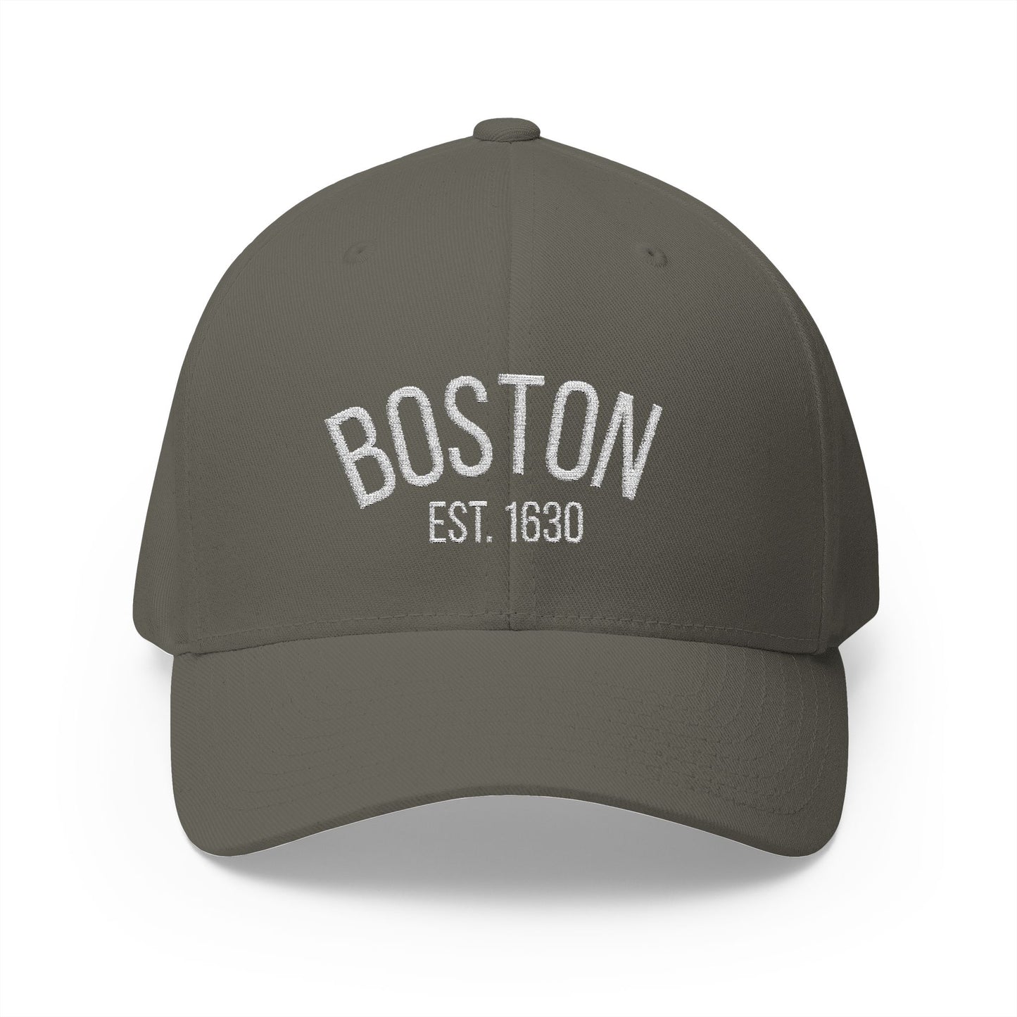 Boston Embroidered Closed-Back Cap, Stylish Baseball Hat, Gift for Sports Fans, Summer Accessory, Casual Outfit
