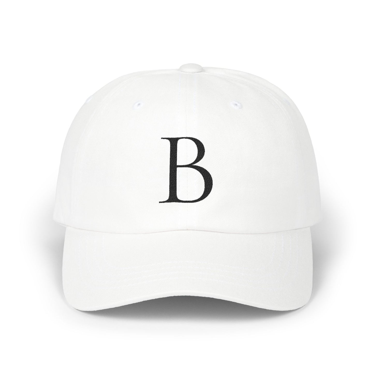 Wear My Story Embroidered Initial Hat - Letter B on the Classic Dad Cap
