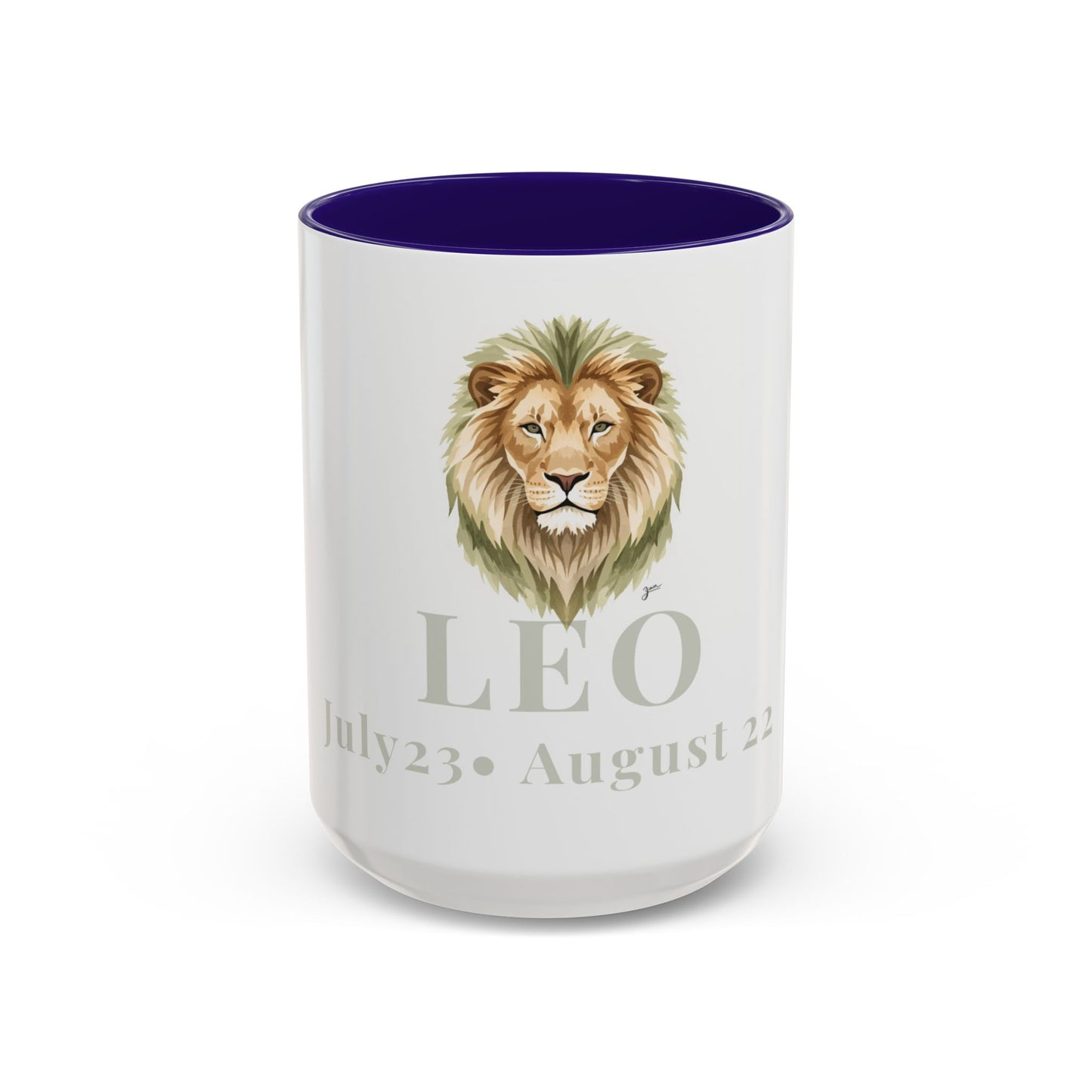 Leo Zodiac Mug - July 23 - August 22 Astrology Coffee Cup - Lion Zodiac Sign Mug - 15 oz.