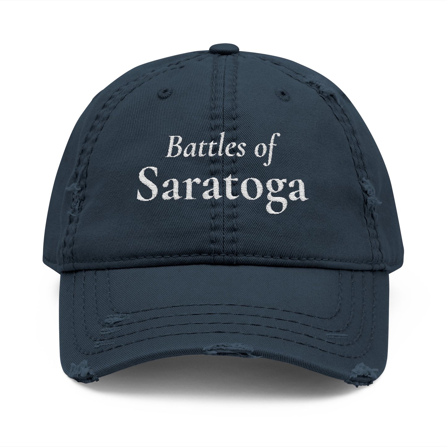 Distressed Embroidered Dad Hat — Battles of Saratoga 250th Anniversary