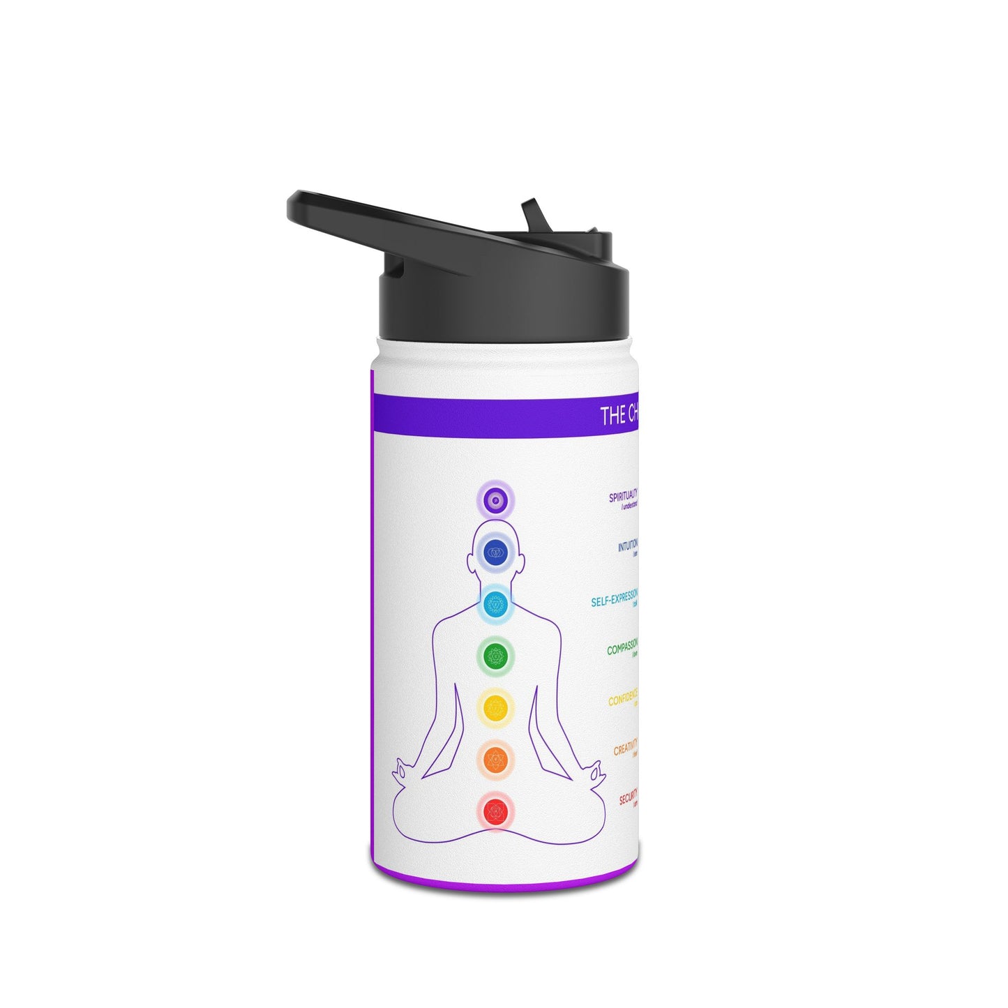 Chakra Healing Stainless Steel Water Bottle - Stay Hydrated