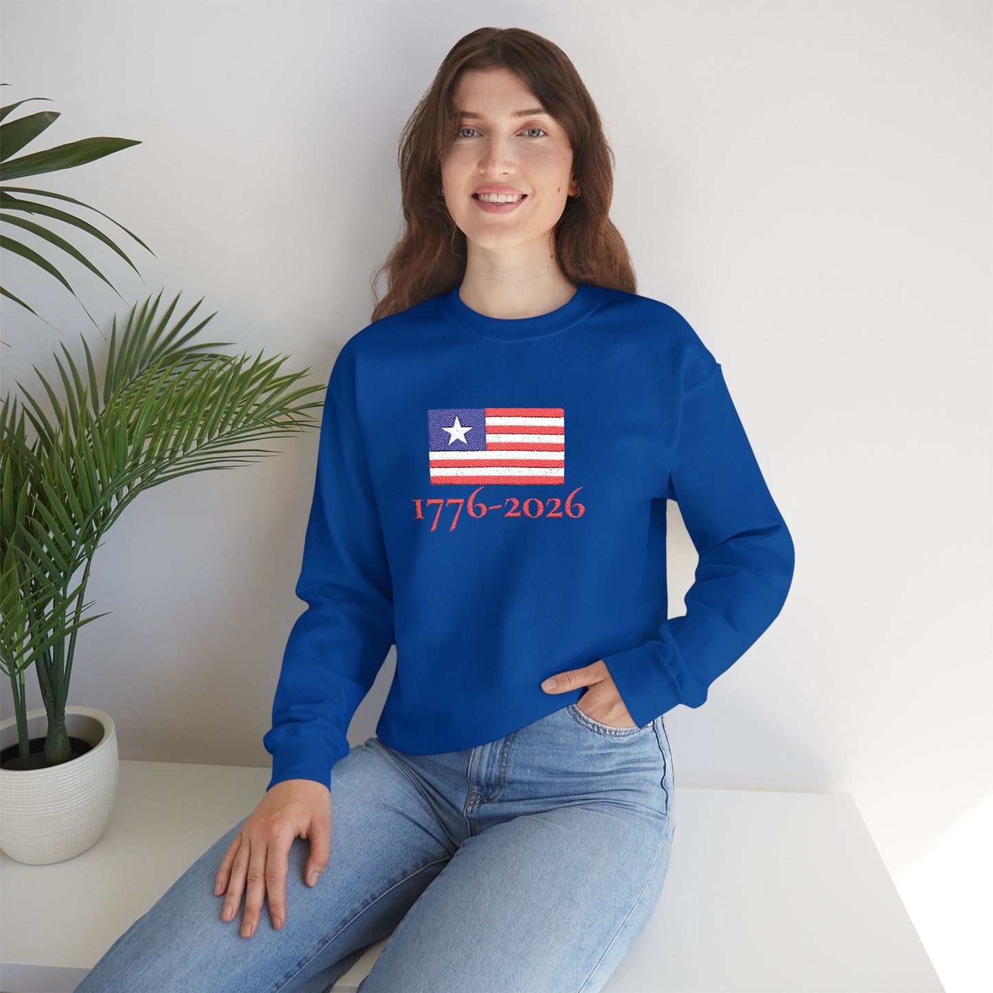 USA  1776–2026 Patriotic Crewneck Sweatshirt