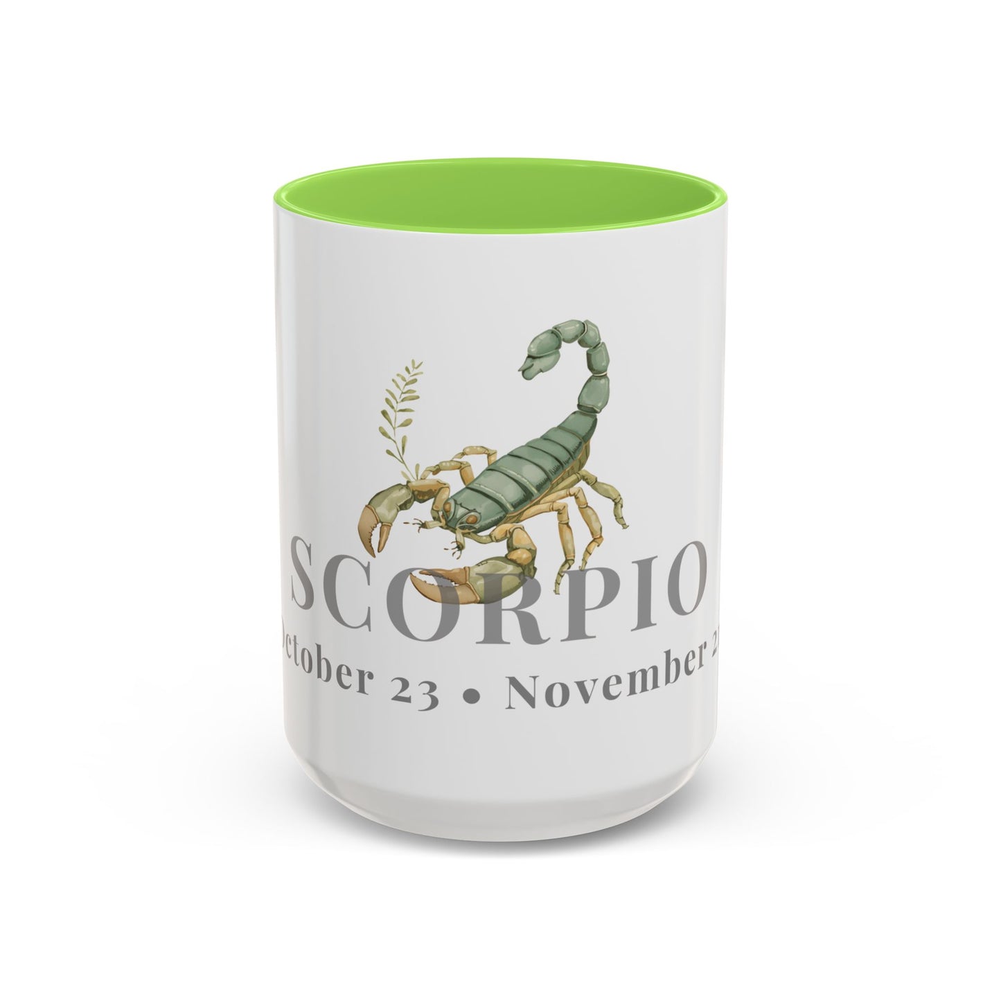 Scorpio Zodiac Mug - October 23 - November 21 Astrology Coffee Cup - Scorpion Zodiac Sign Mug - 15 oz.