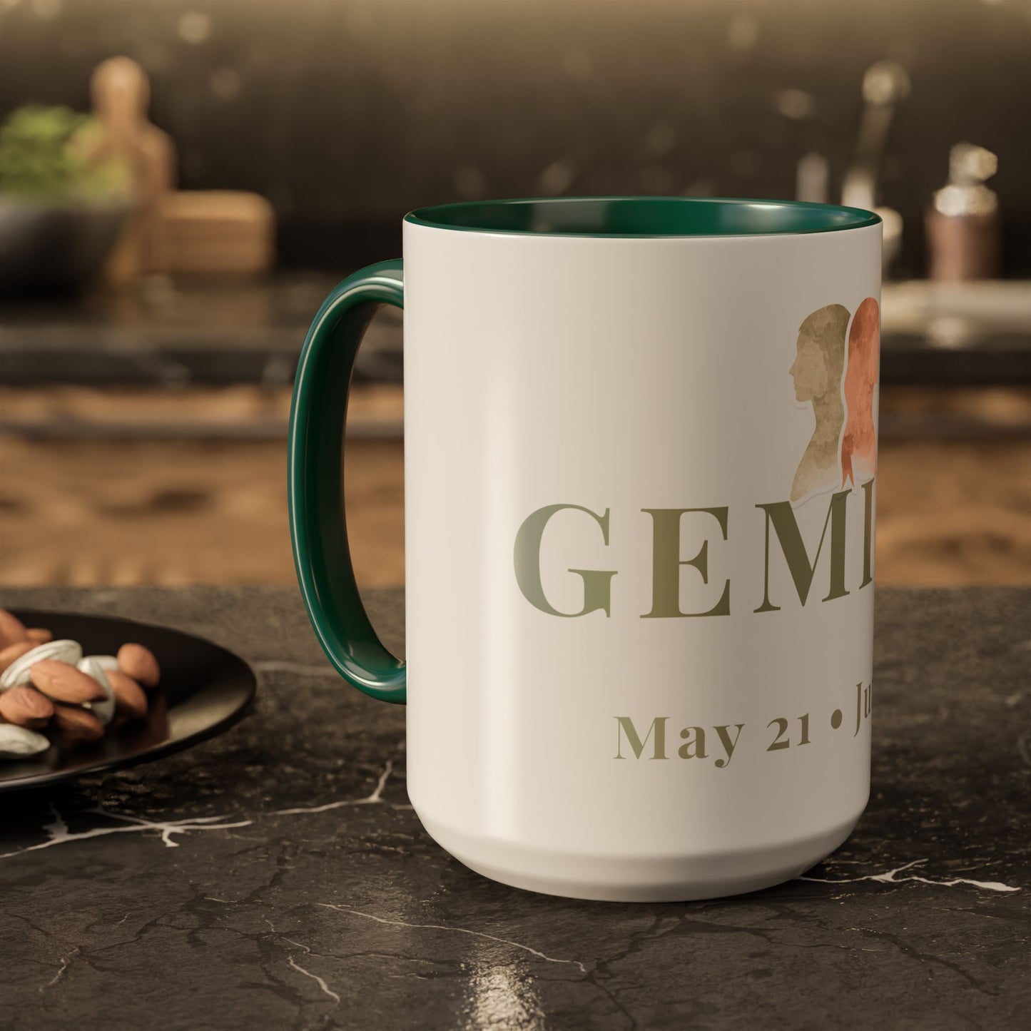 Gemini Zodiac Mug - May 21 - June 20 Astrology Coffee Cup - Twins Zodiac Sign Mug - 15 oz.